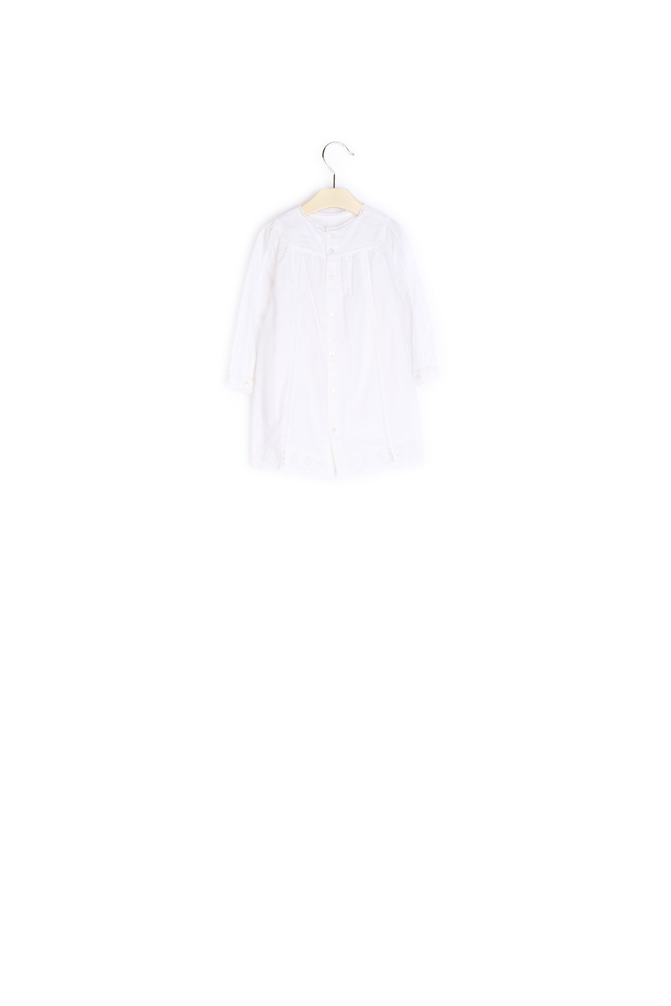 Robe bébé en coton détails dentelle - Bonpoint vintage