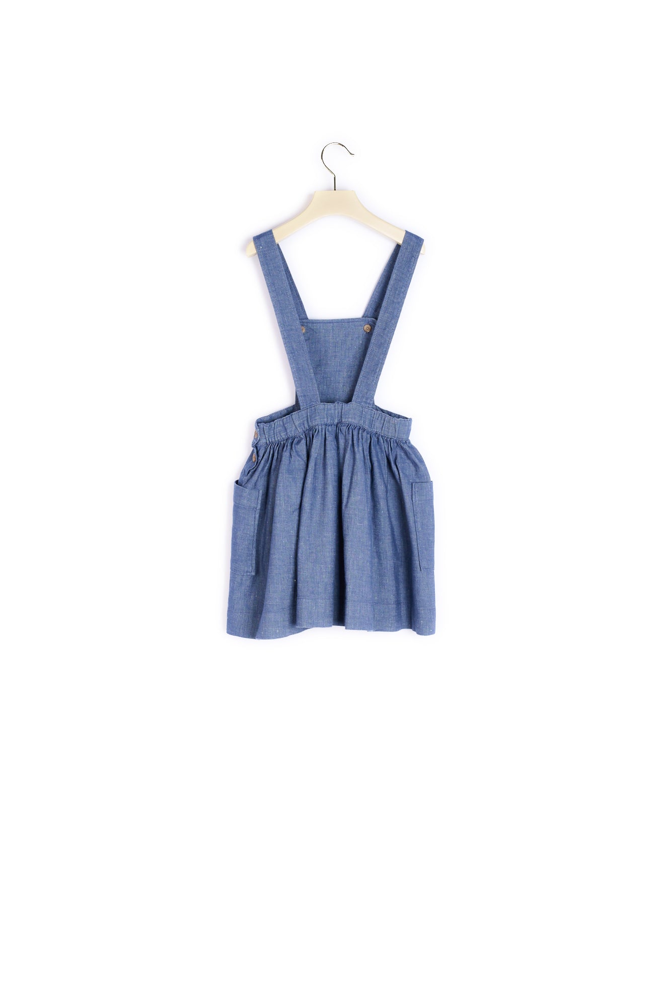 Robe tablier en twill fille - Bonpoint vintage