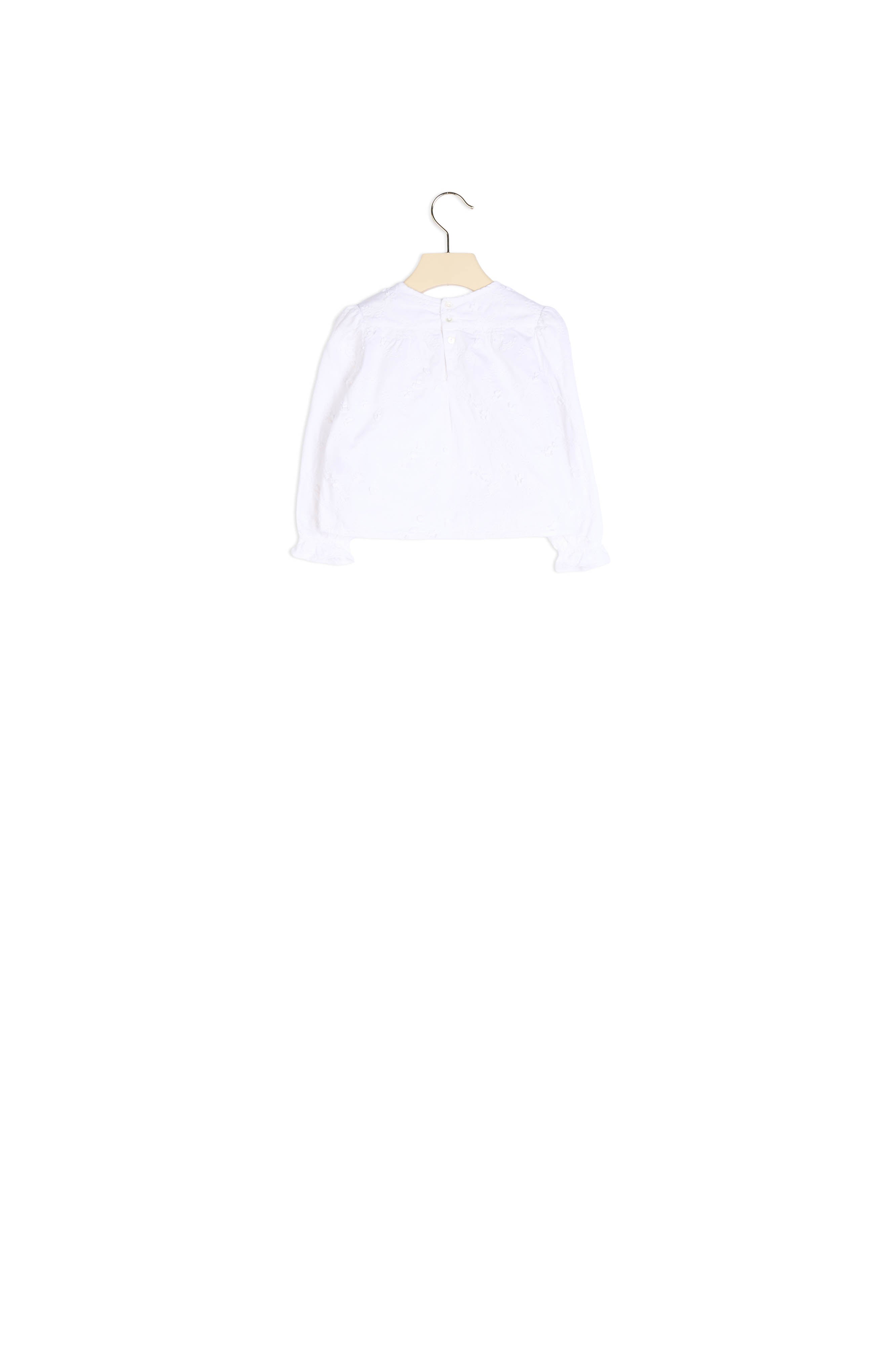Blouse twill brodé - Bonpoint vintage