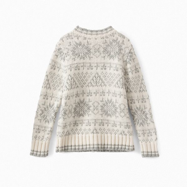 Pull à motif jacquard cerises fille - Bonpoint vintage