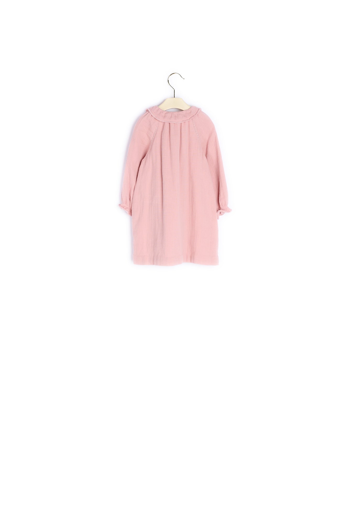 Robe Pêche bébé en coton double - Bonpoint vintage