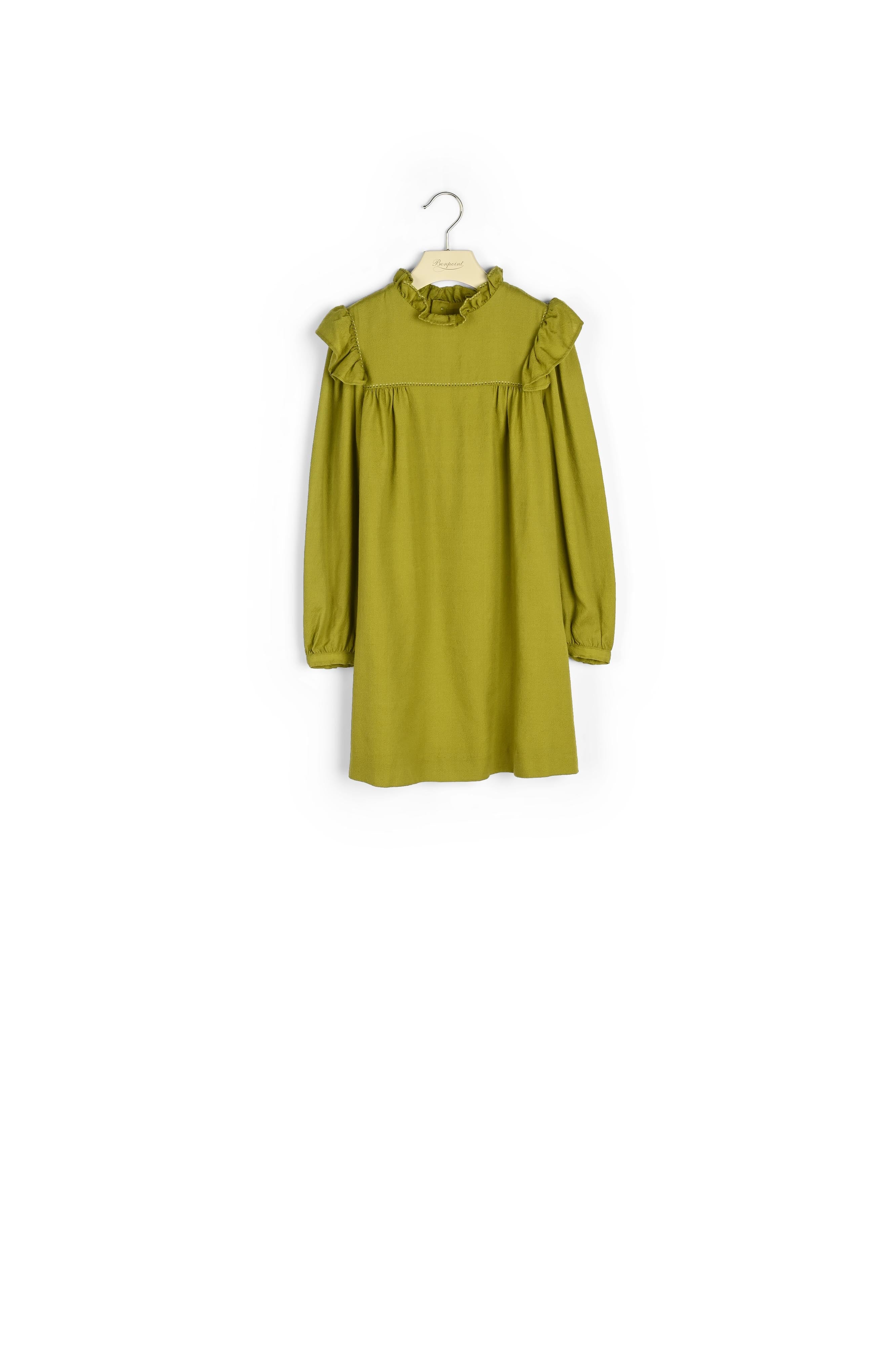 Robe volantée et brodée - Bonpoint vintage