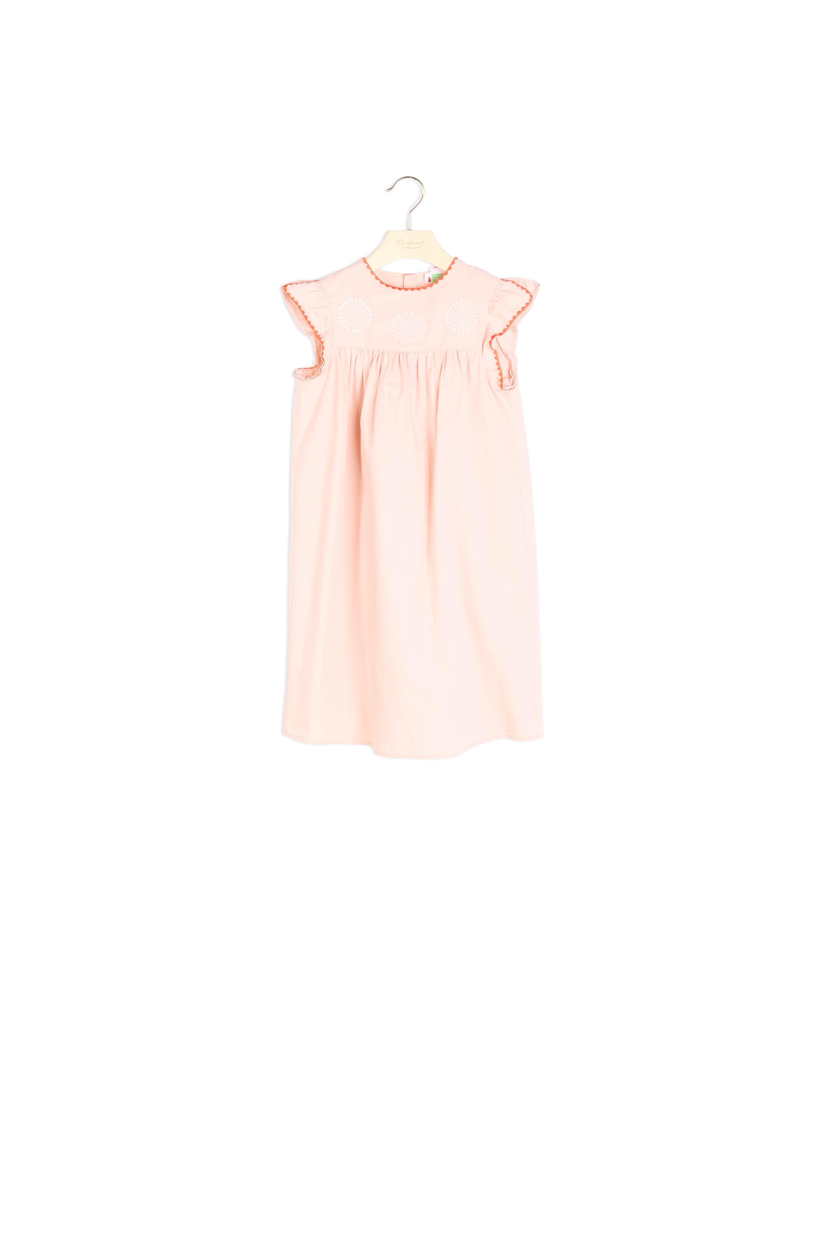 Robe en popeline brodée - Bonpoint vintage
