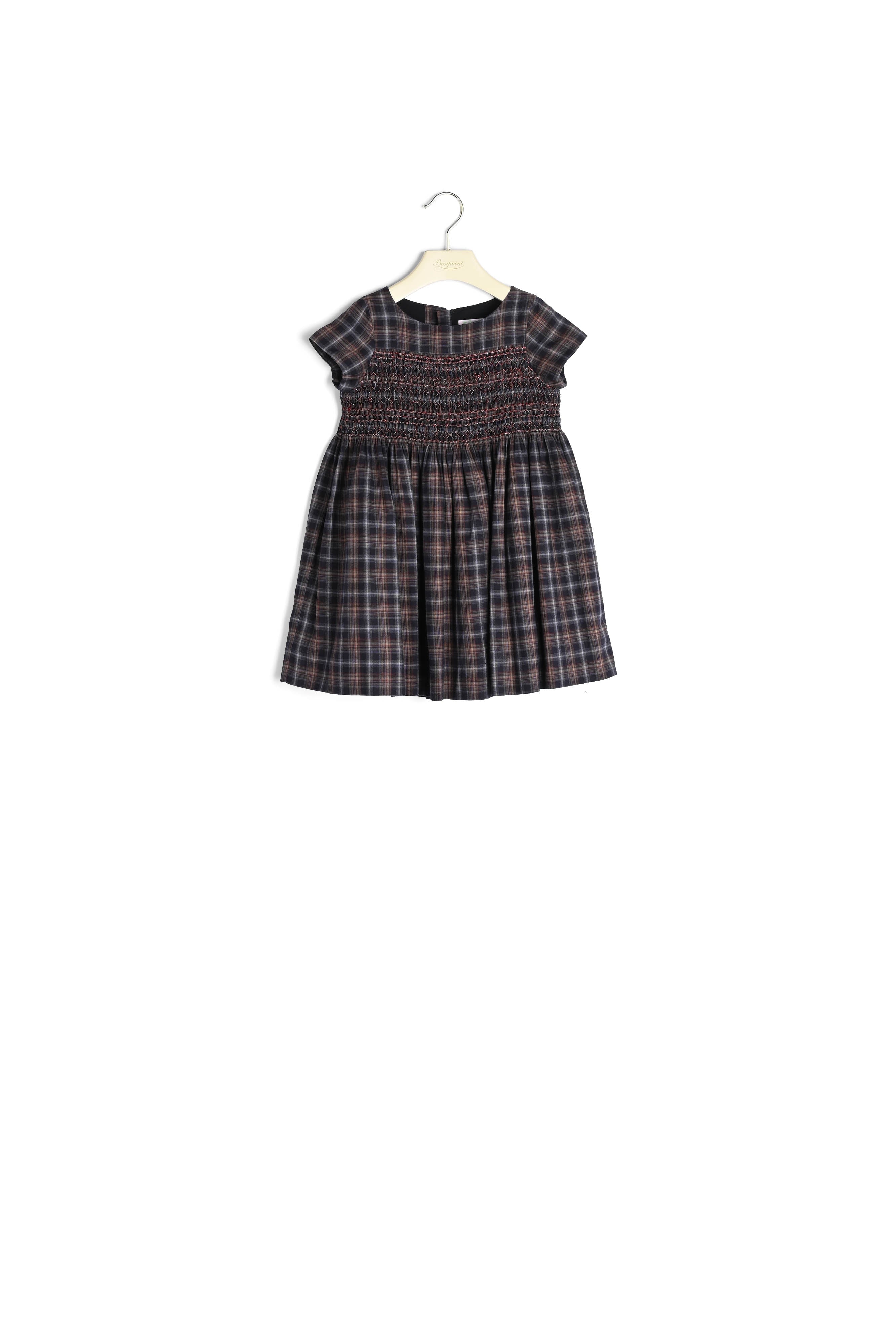 Robe smockée en twill - Bonpoint vintage