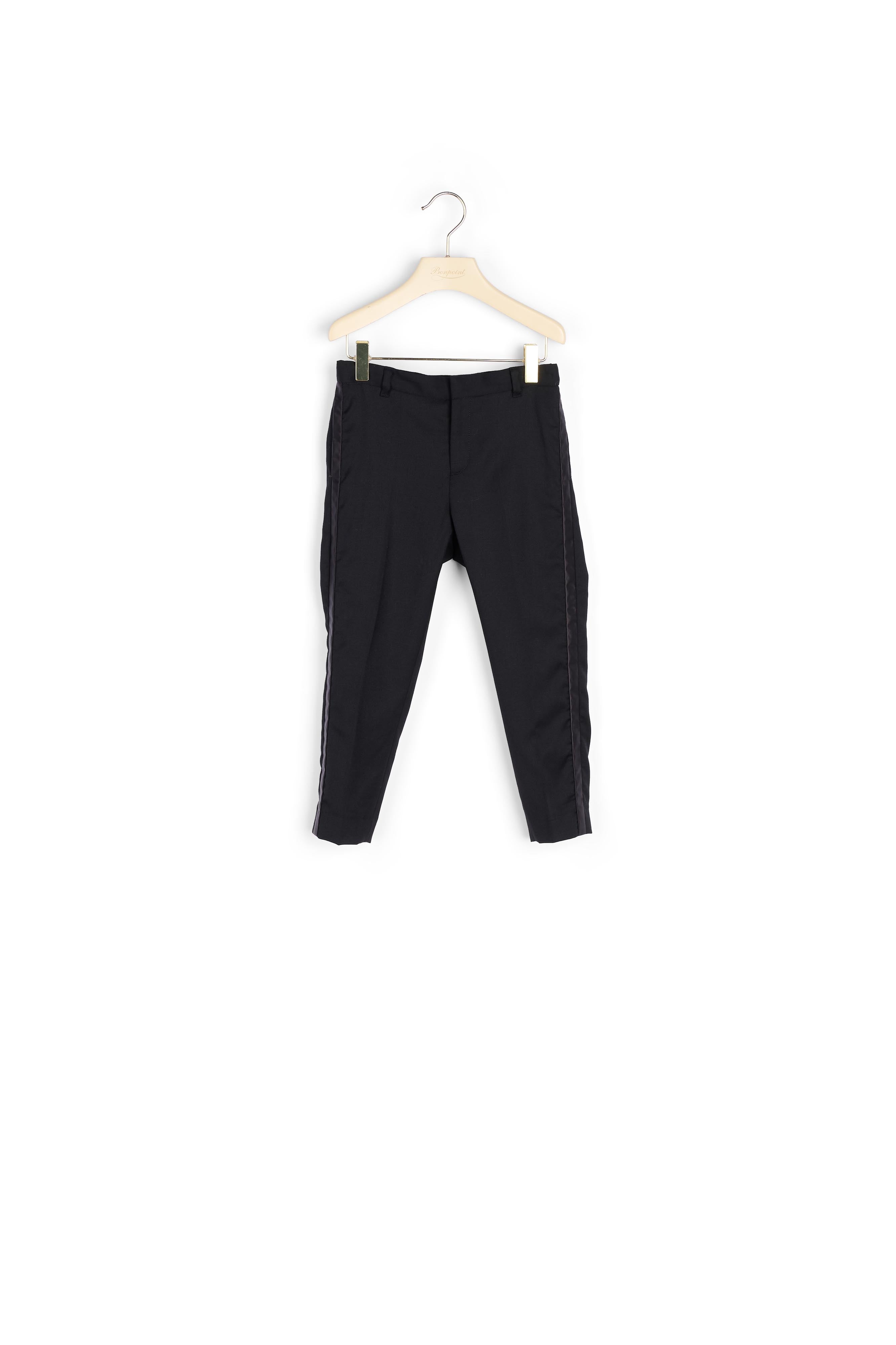 Pantalon de smoking avec bande satinée - Bonpoint vintage