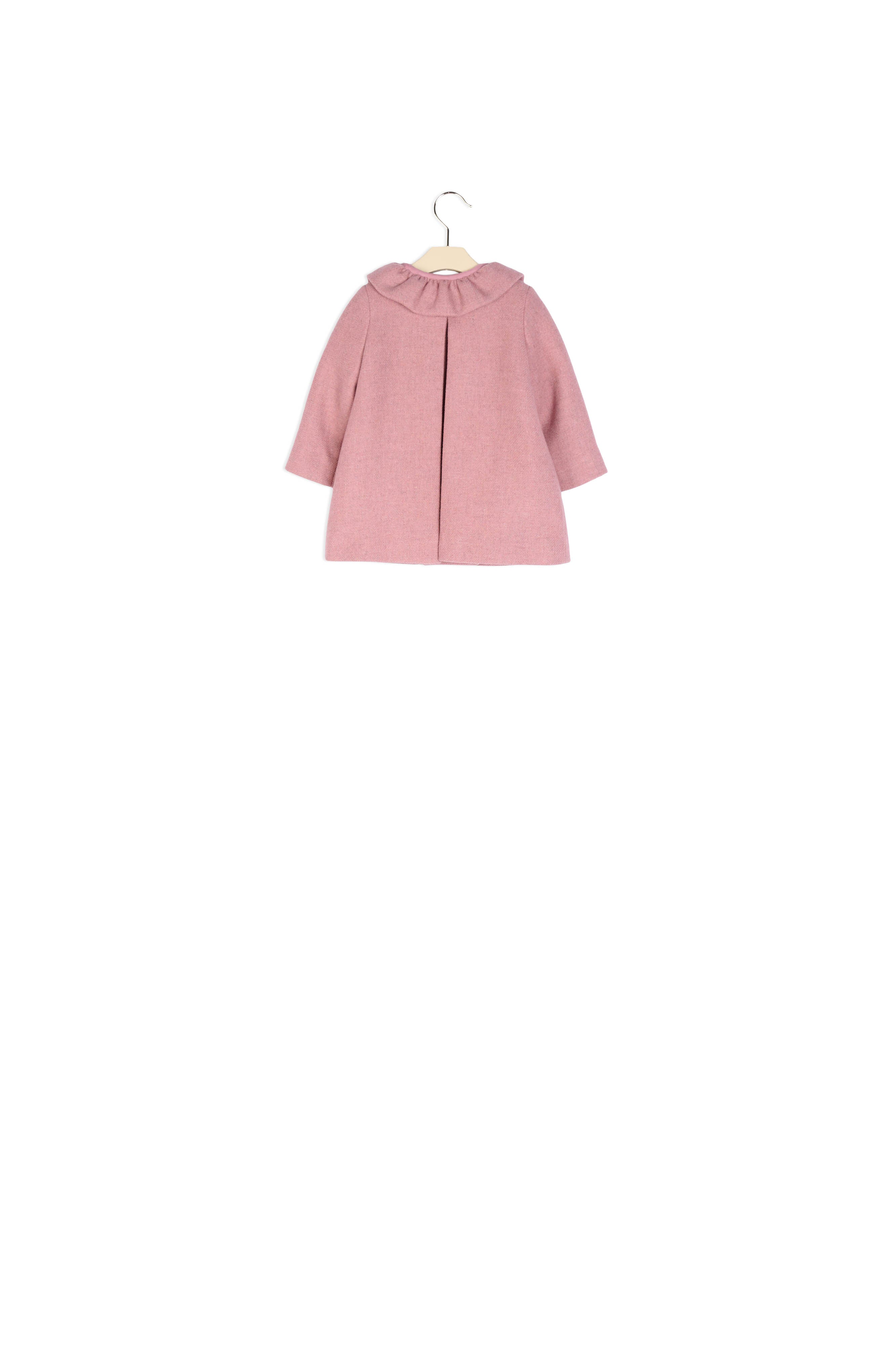 Manteau en laine sergée avec collerette - Bonpoint vintage