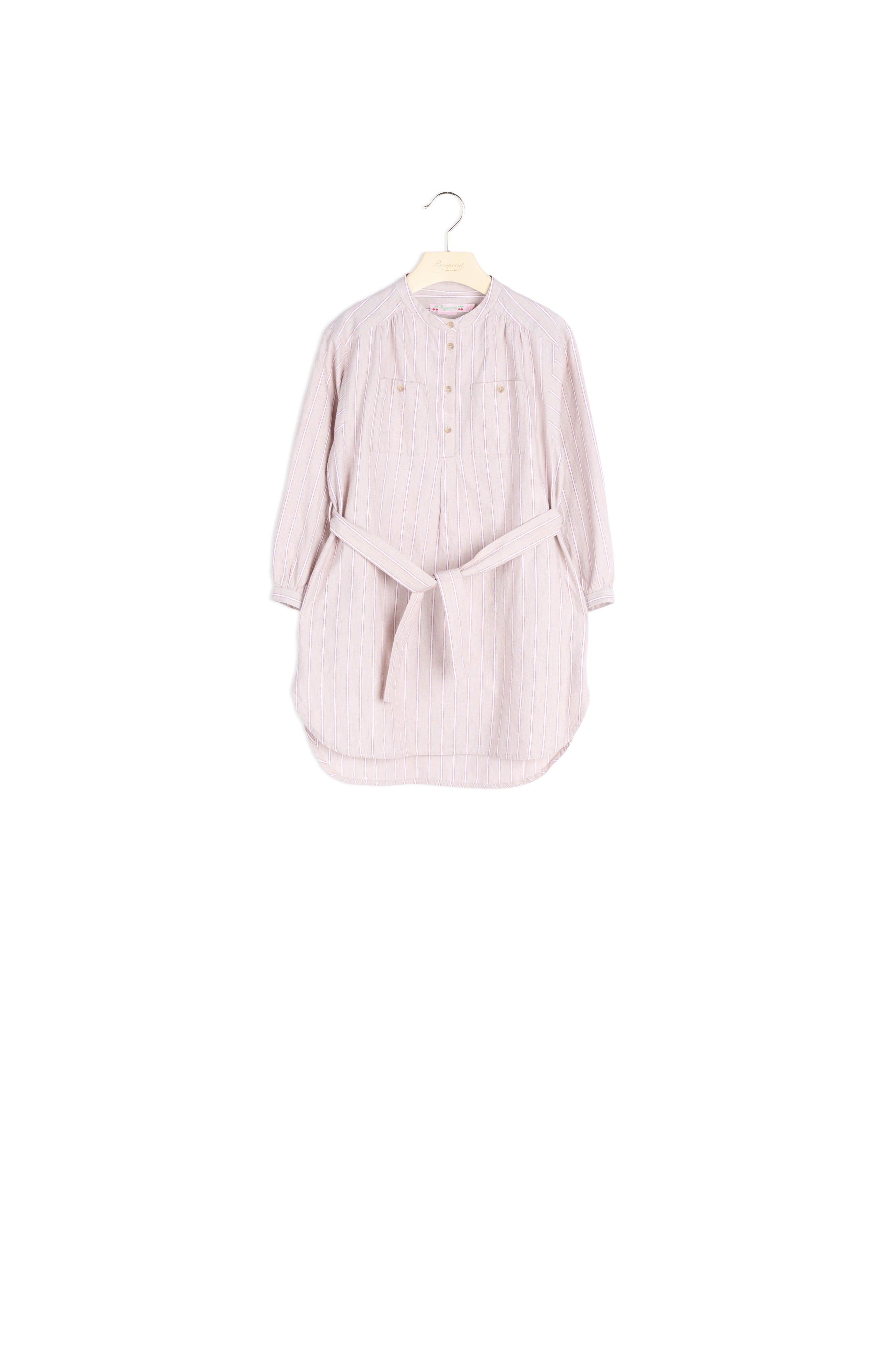 Robe chemise à rayures fines - Bonpoint vintage