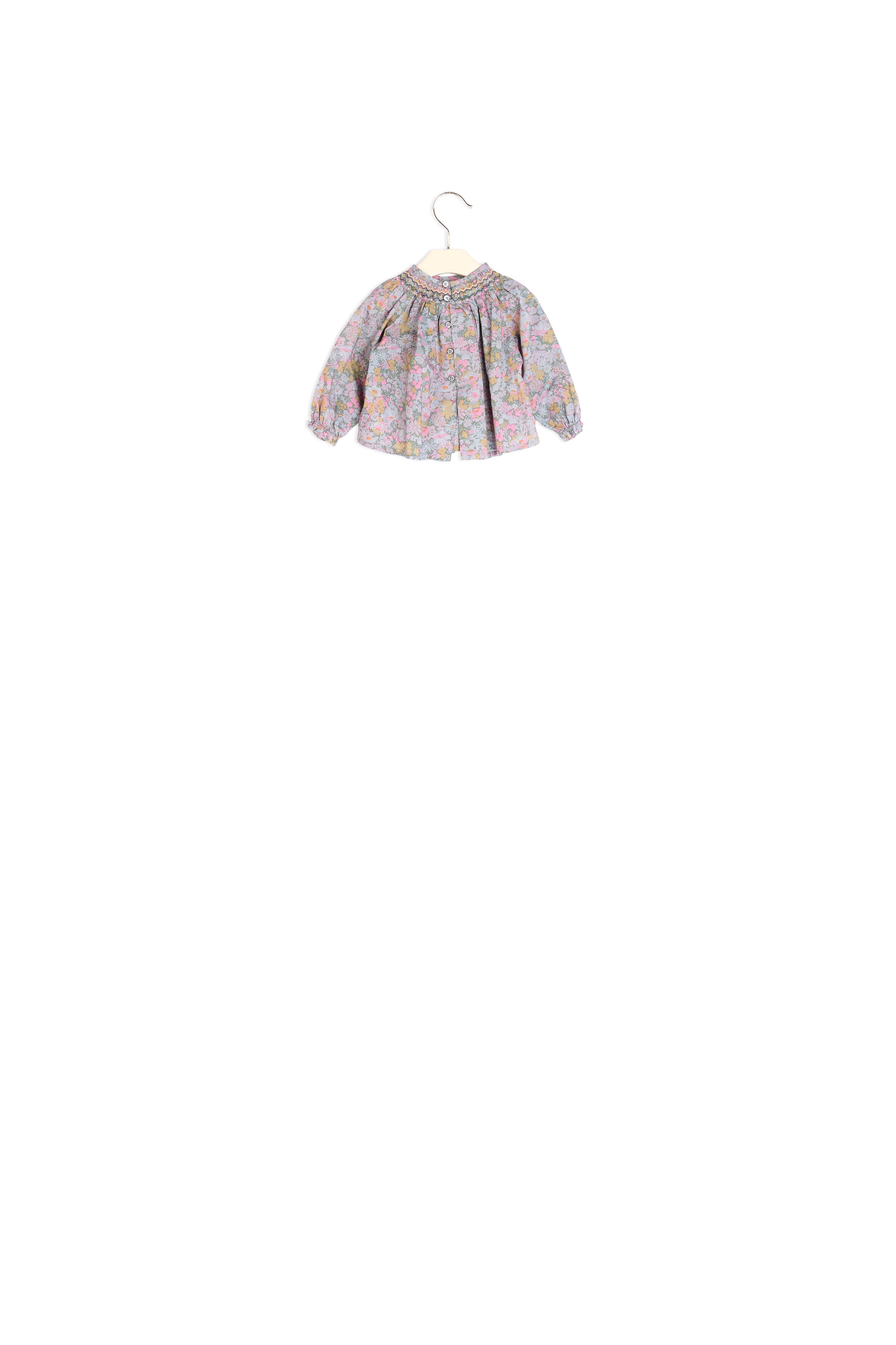 Blouse smockée Griotte - Bonpoint vintage