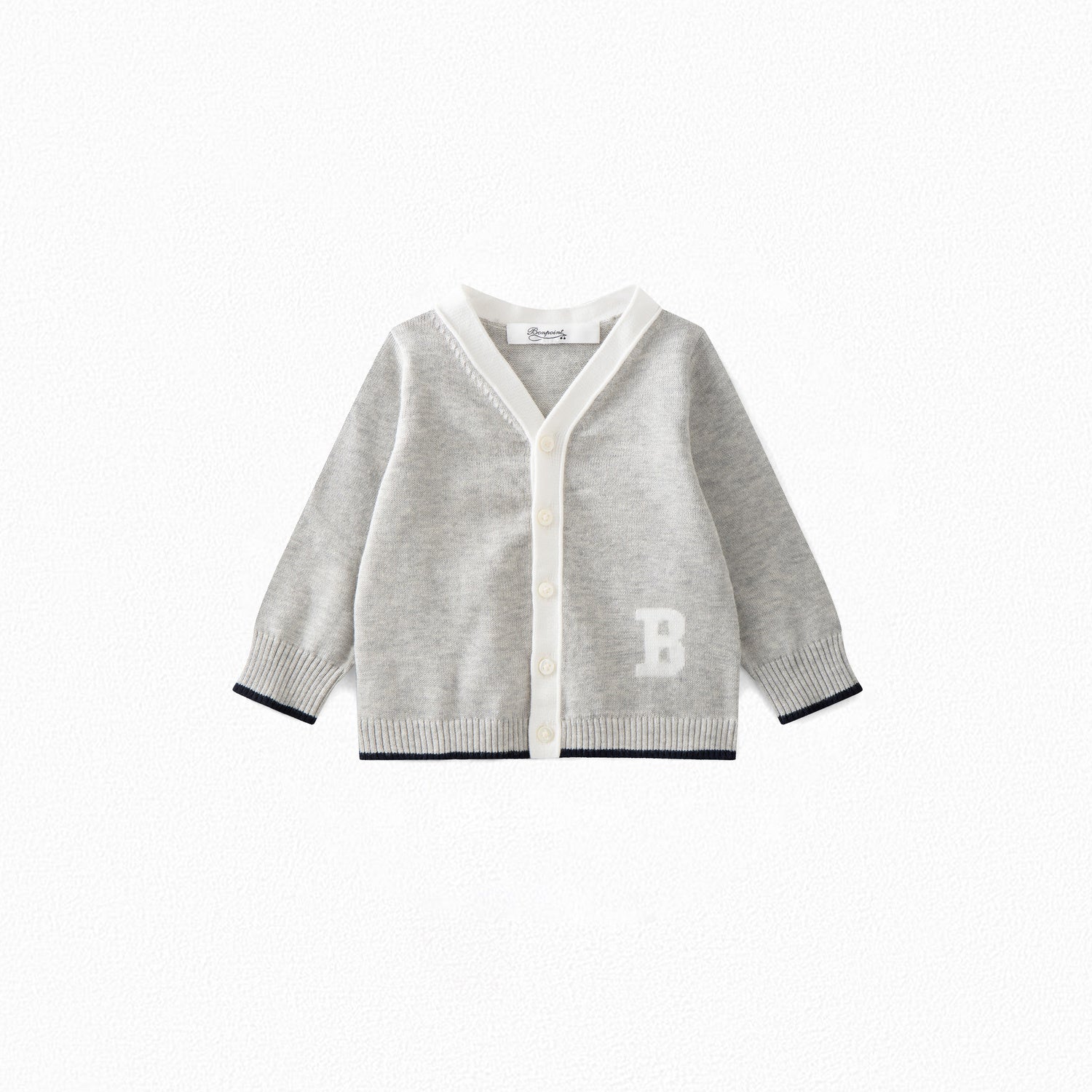 Cardigan avec motif intarsia - Bonpoint vintage
