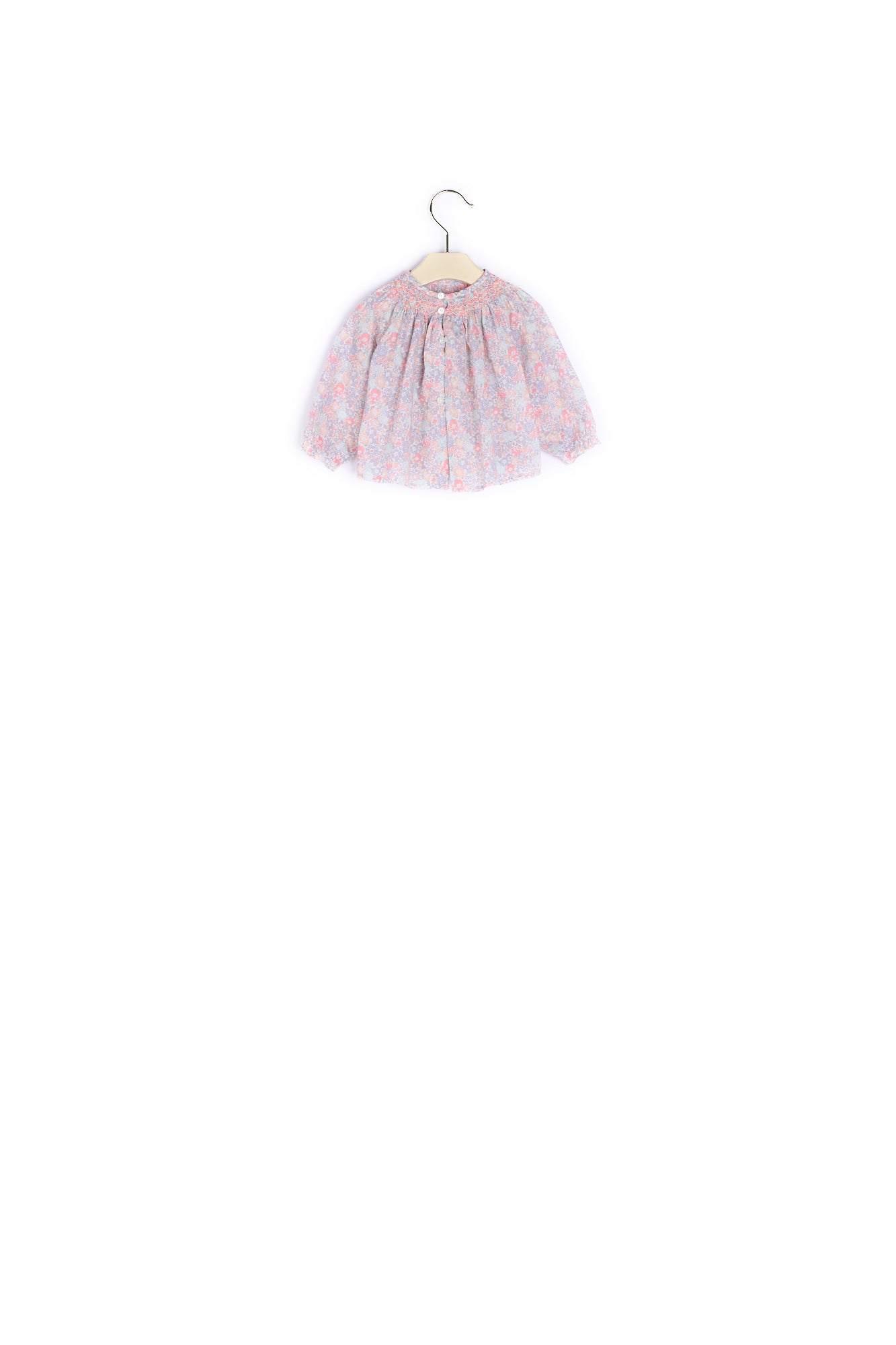 Blouse Griotte à motif Liberty - Bonpoint vintage