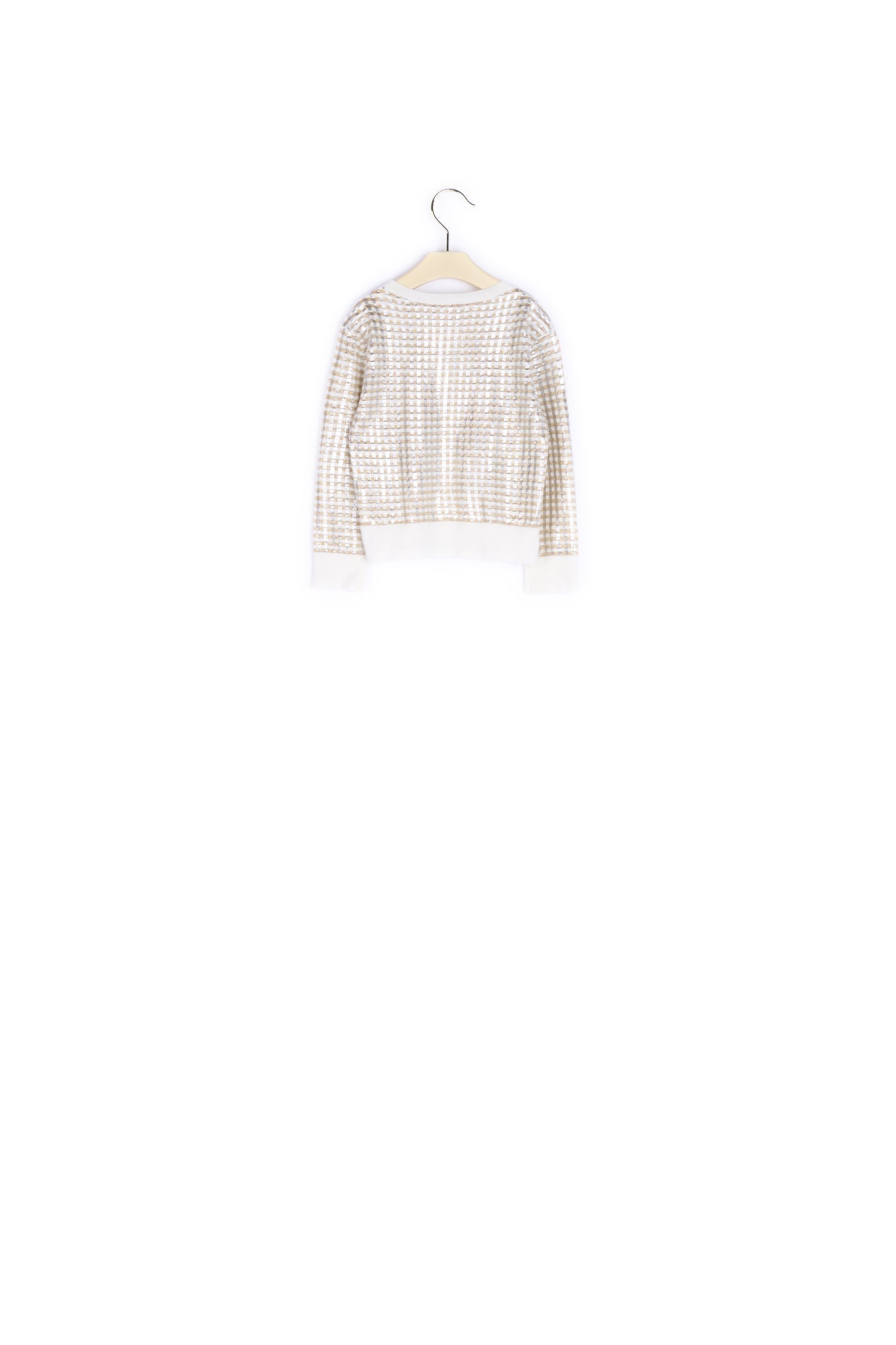 Cardigan vichy lurex - Bonpoint vintage