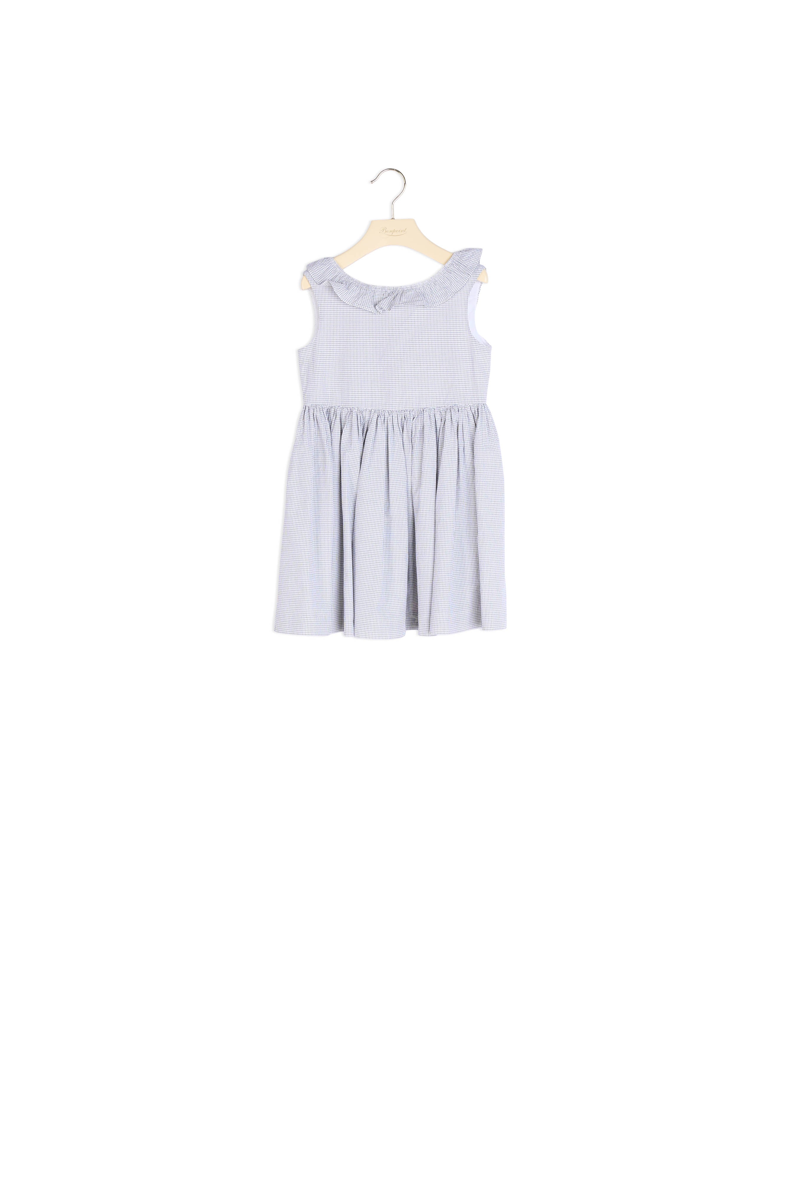 Robe avec volant carreaux - Bonpoint vintage