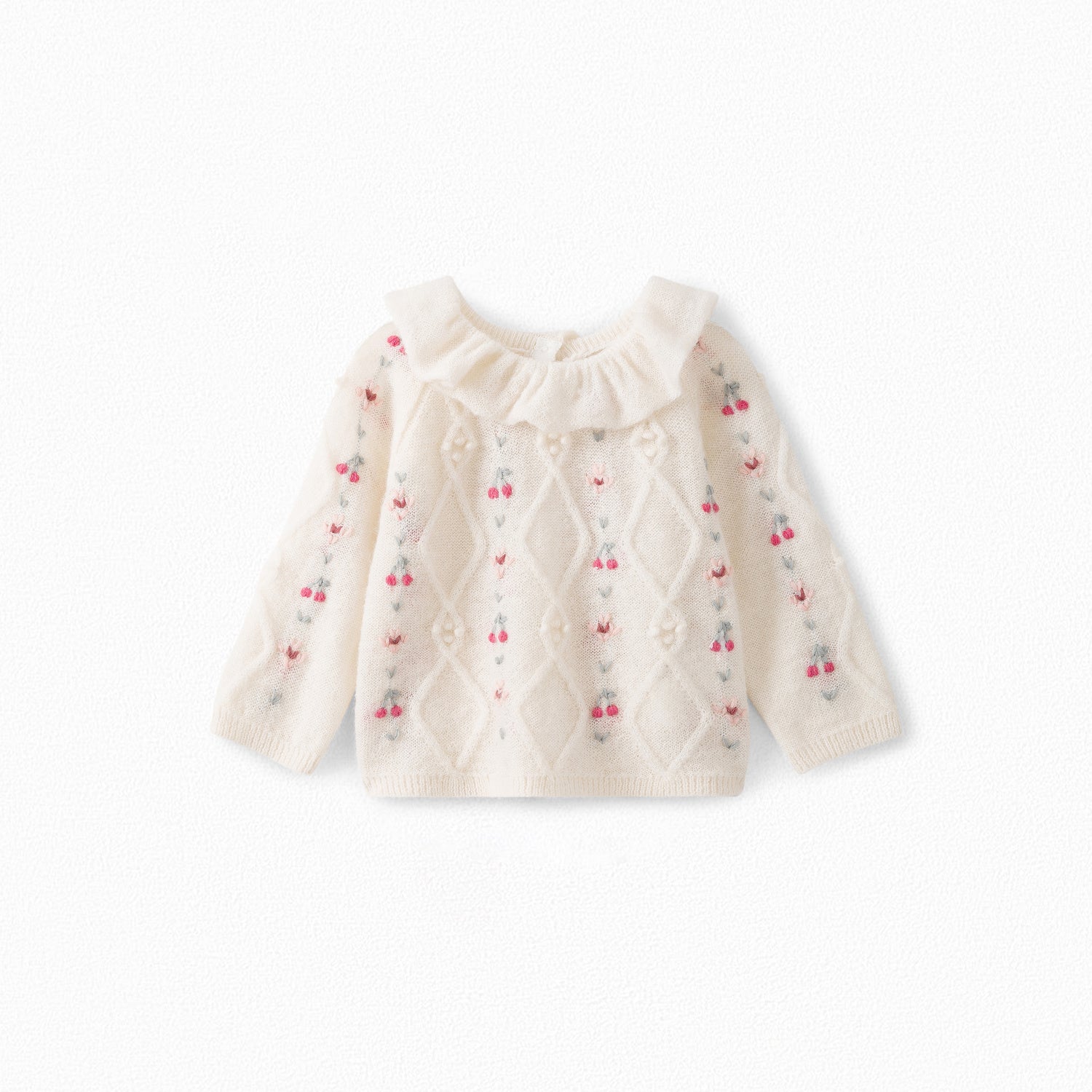 Pull raglan collerette bébé - Bonpoint vintage