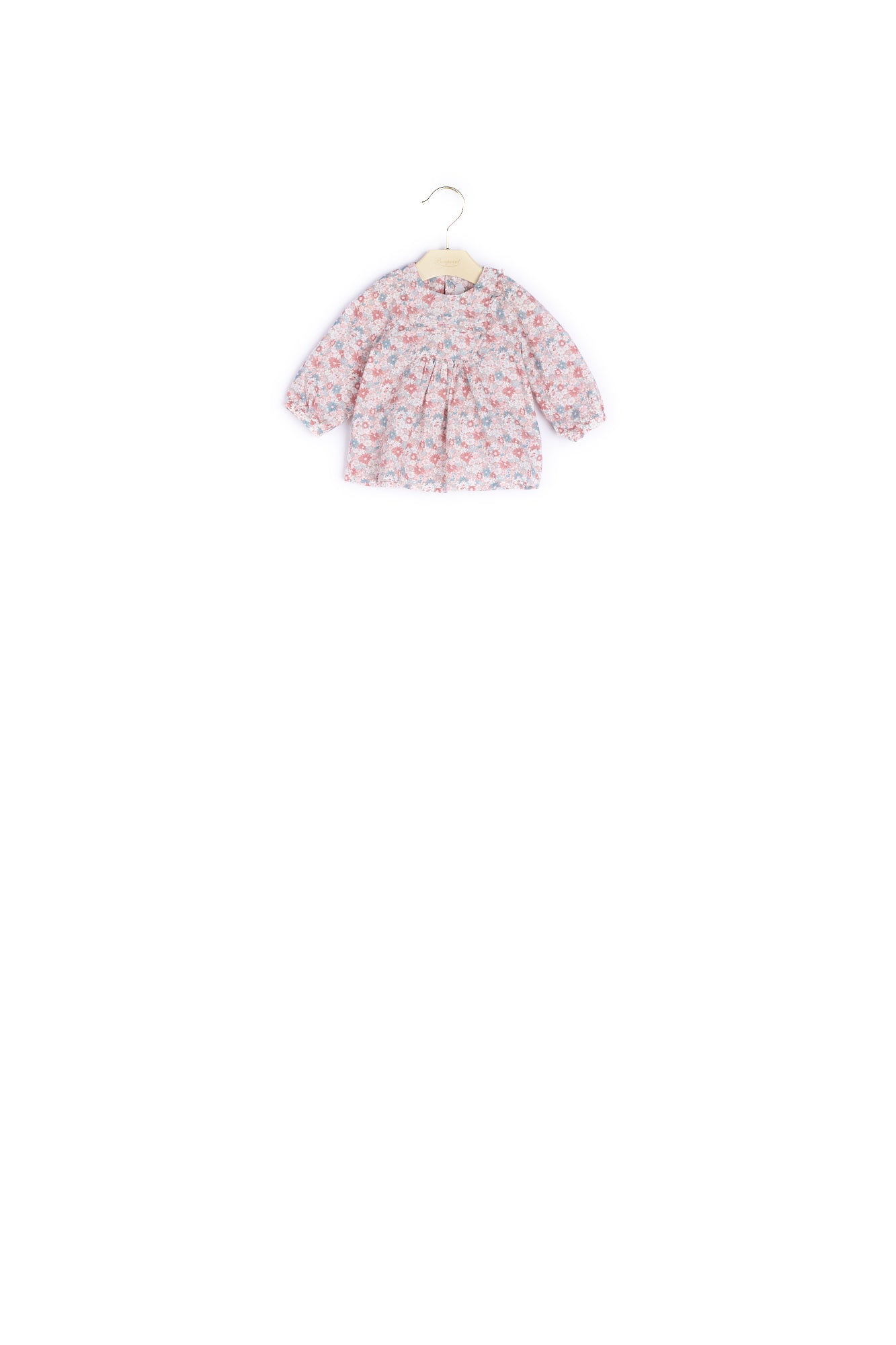 Blouse avec plastron et plis plats bébé - Bonpoint vintage