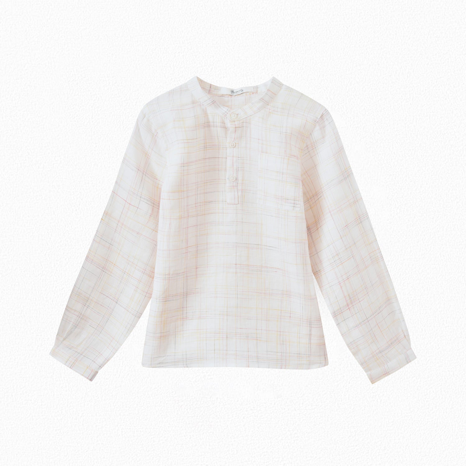 Chemise en lin garçon carreaux - Bonpoint vintage