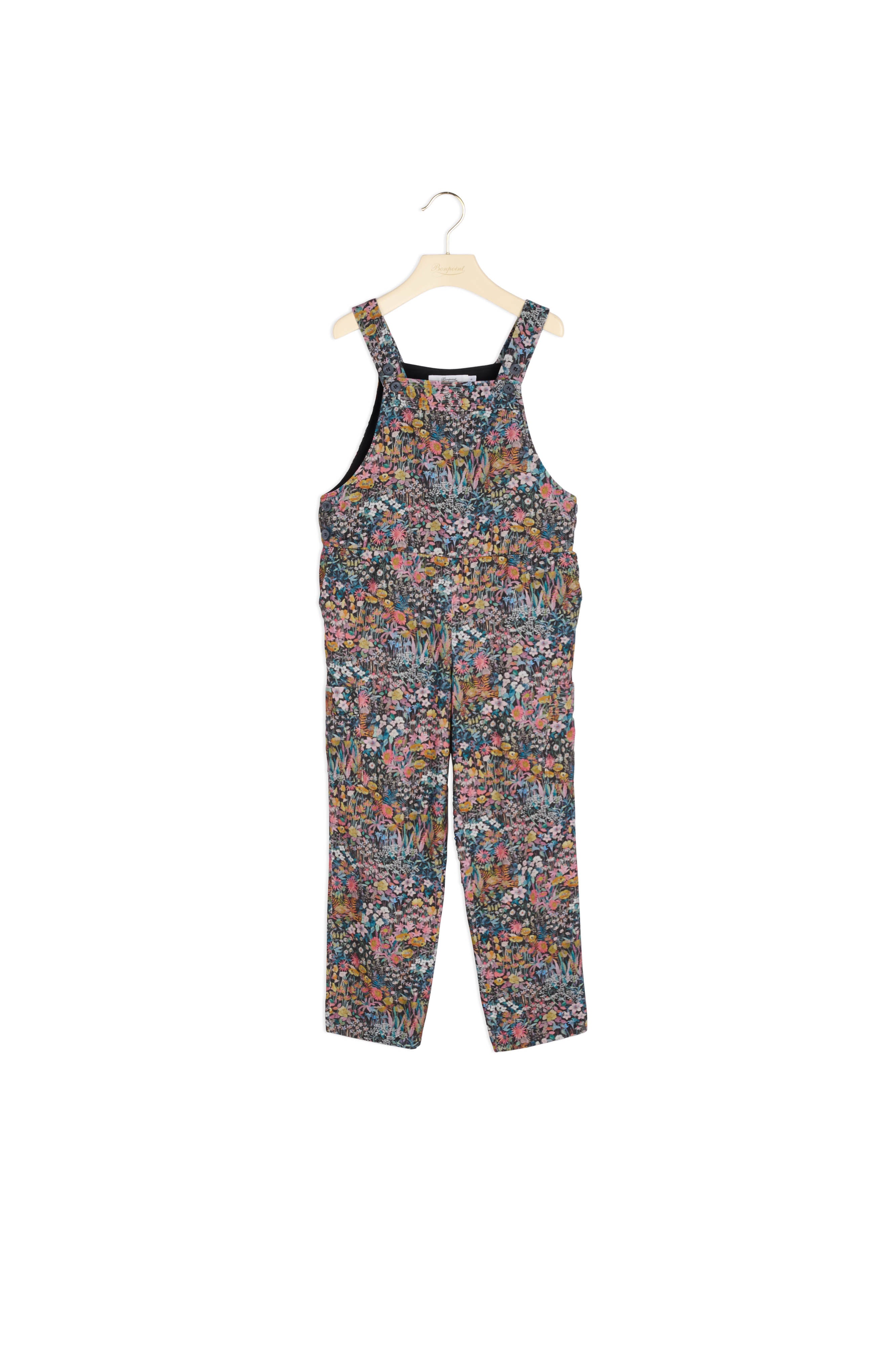 Salopette en tissu liberty velours - Bonpoint vintage