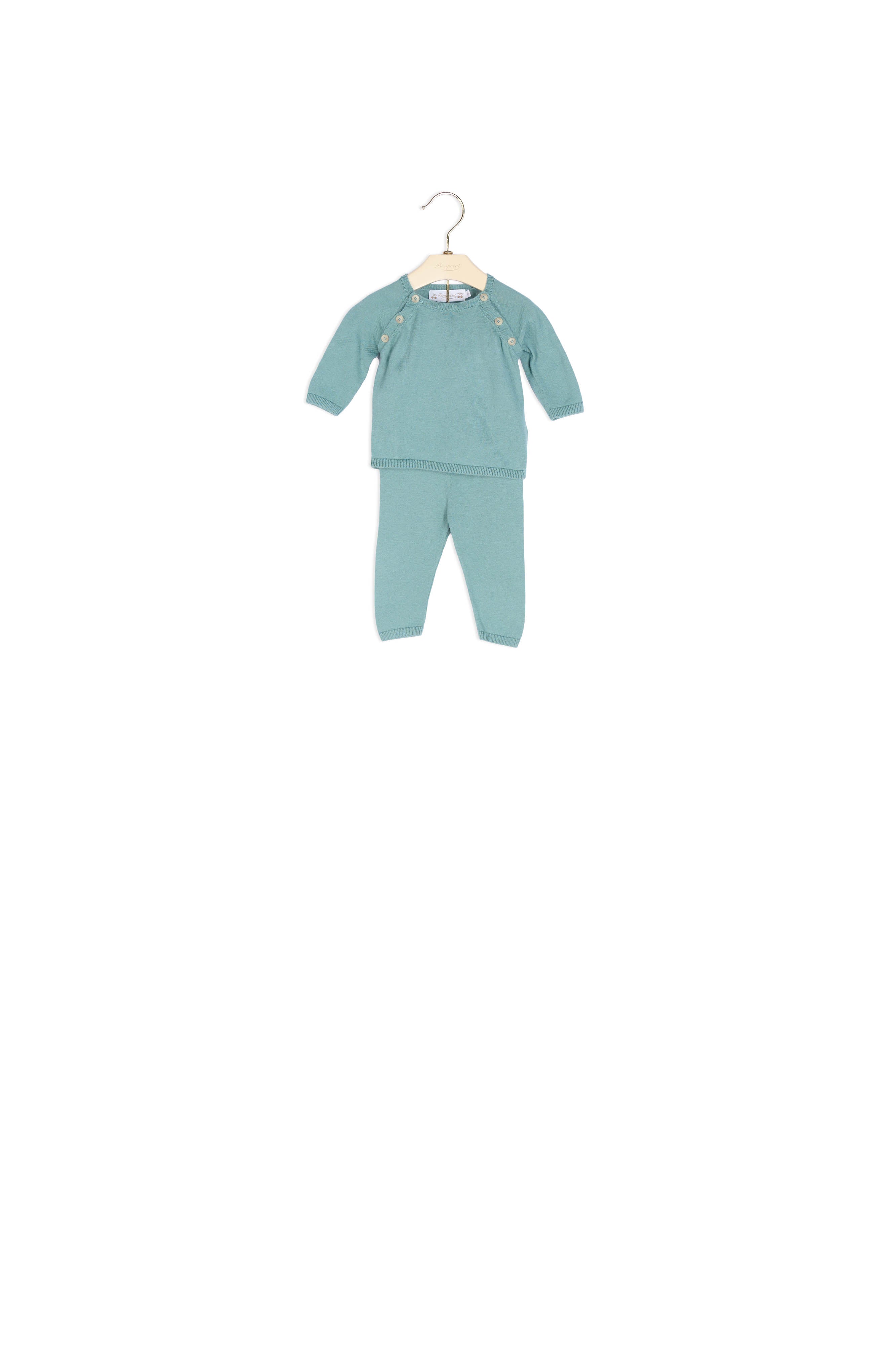 Ensemble en coton uni - Bonpoint vintage