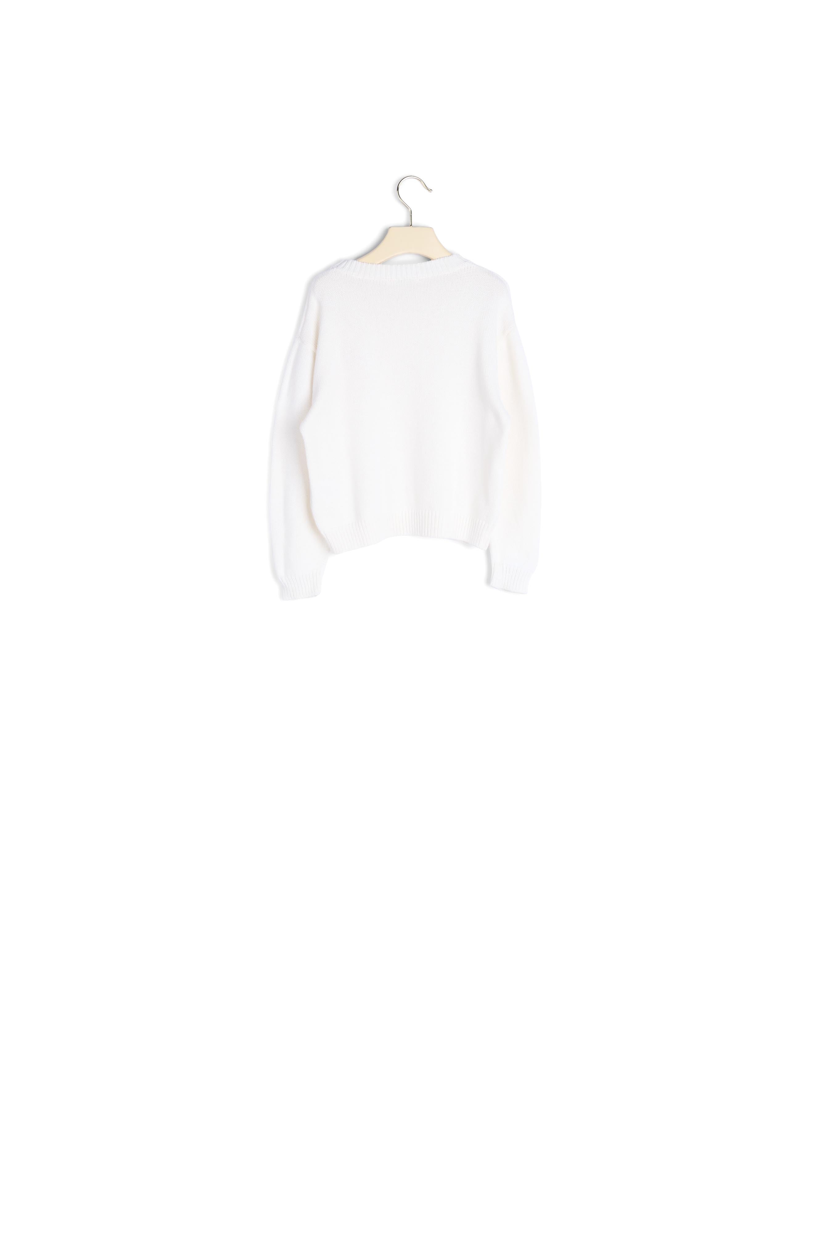 Pull avec broderie cerise - Bonpoint vintage