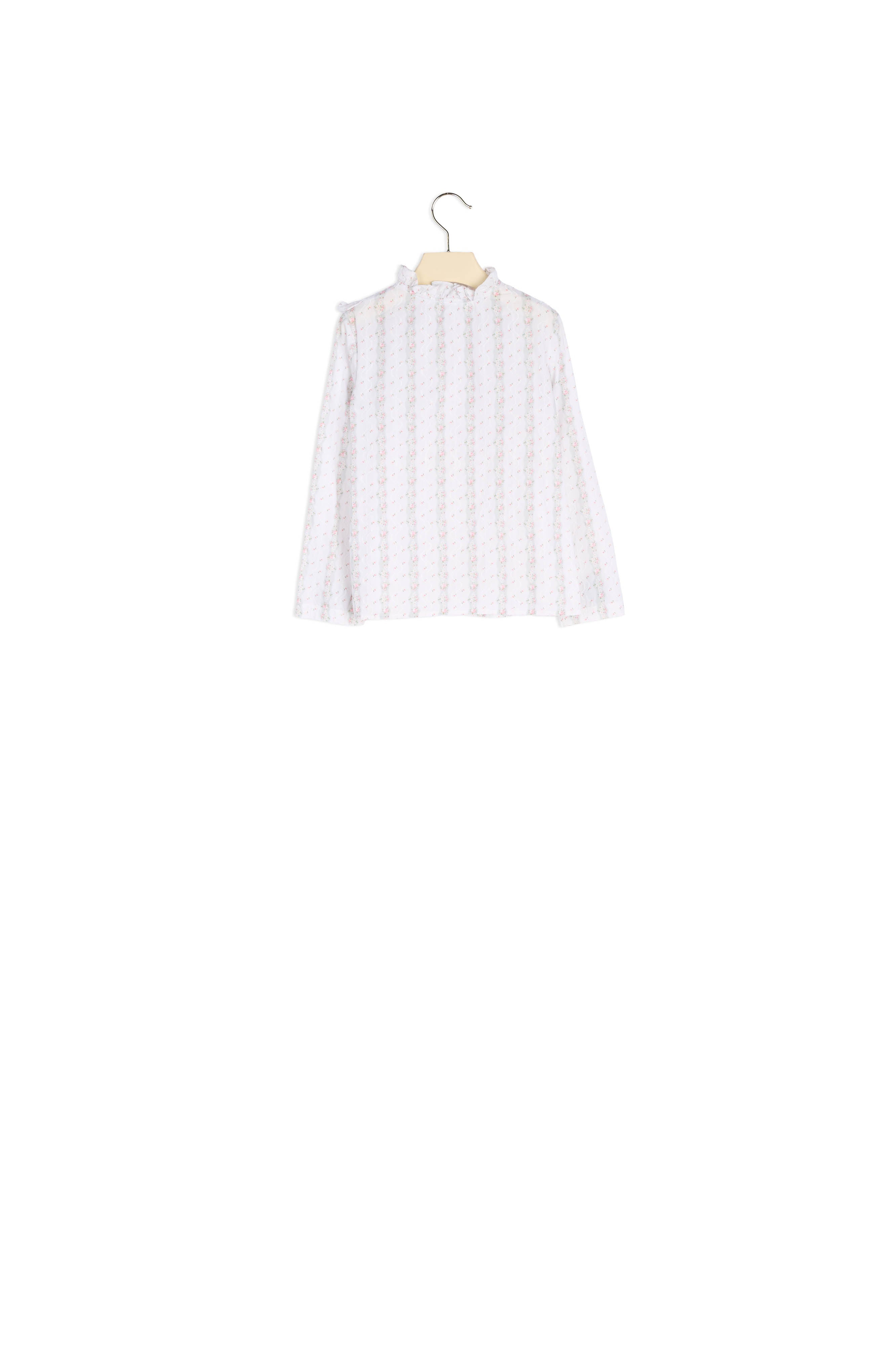 Chemise en popeline brodée - Bonpoint vintage