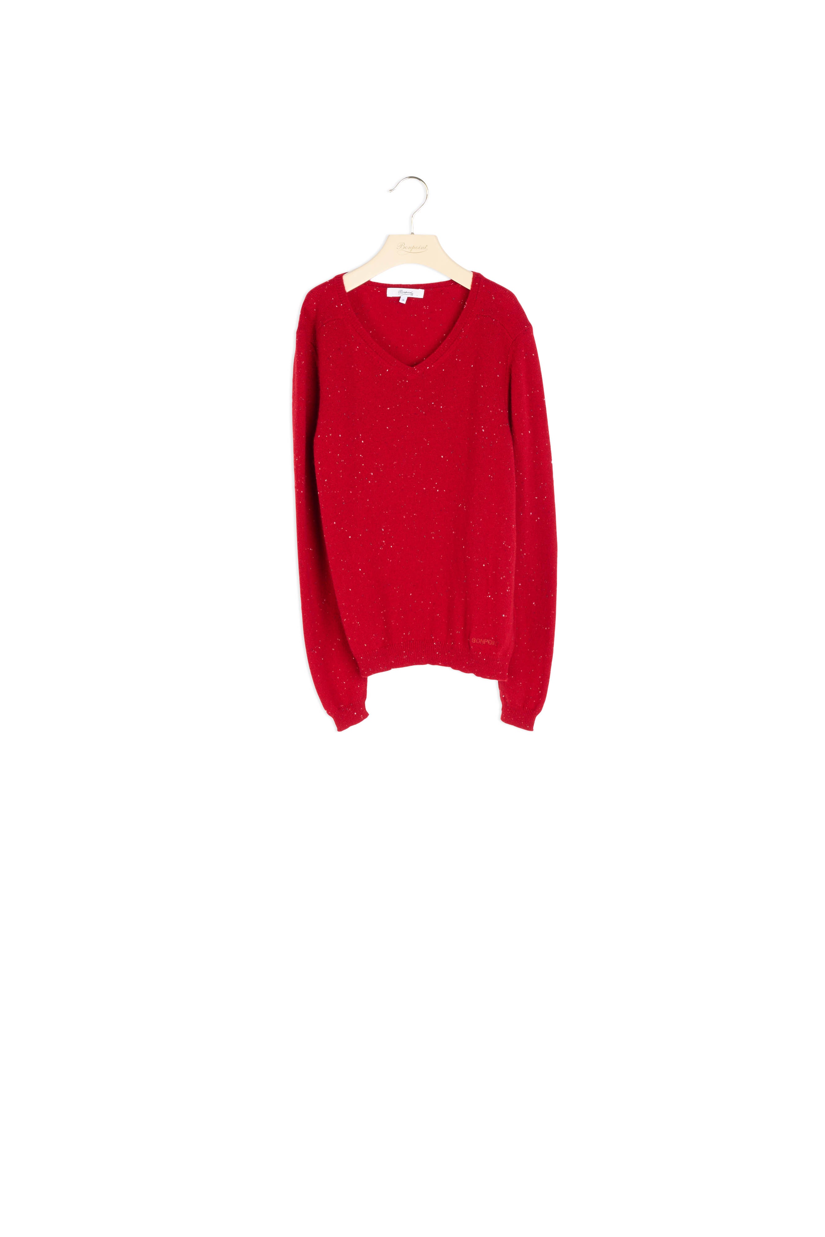 Pull col V en cachemire - Bonpoint vintage