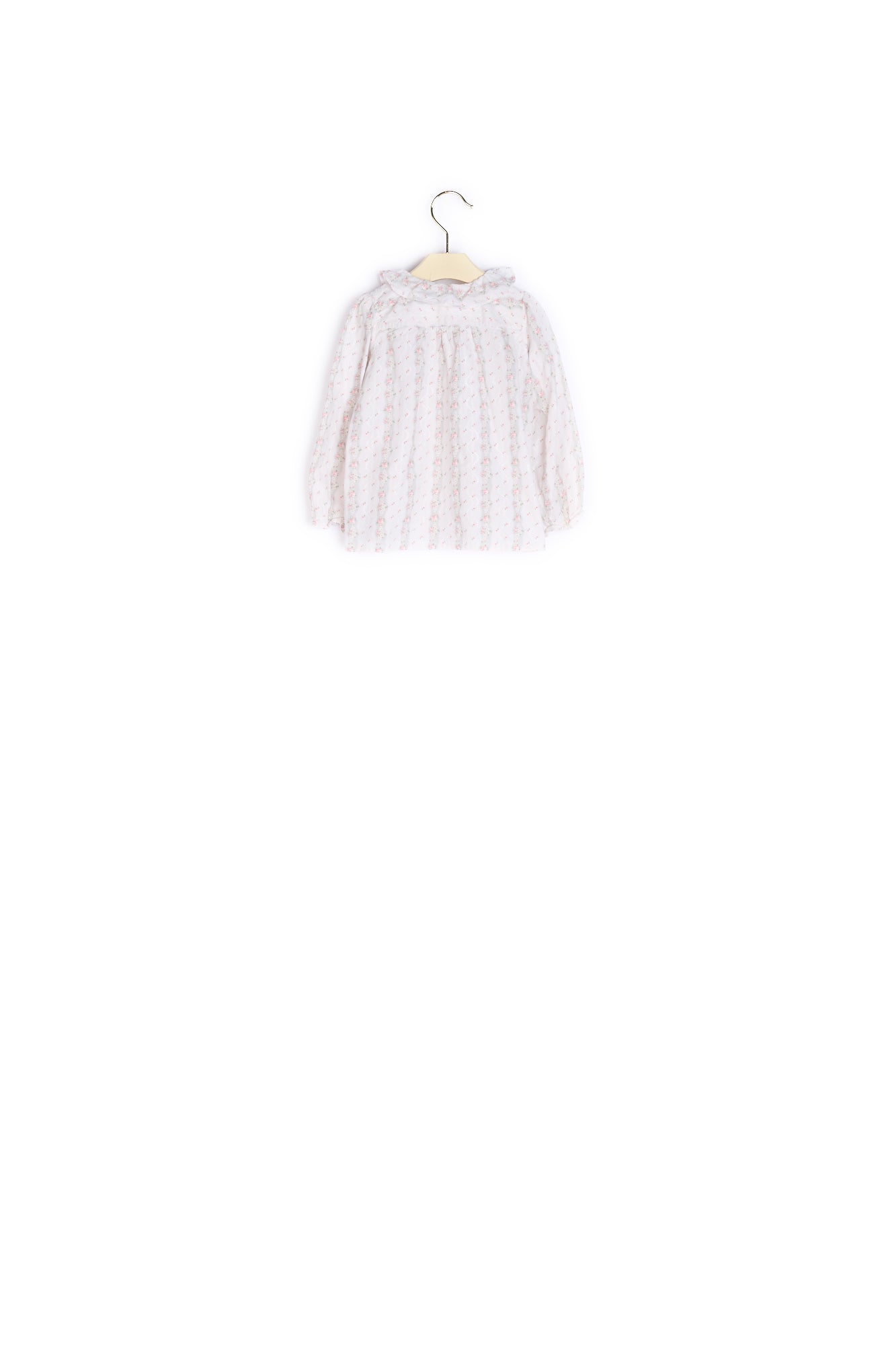 Blouse brodée et imprimée bébé - Bonpoint vintage