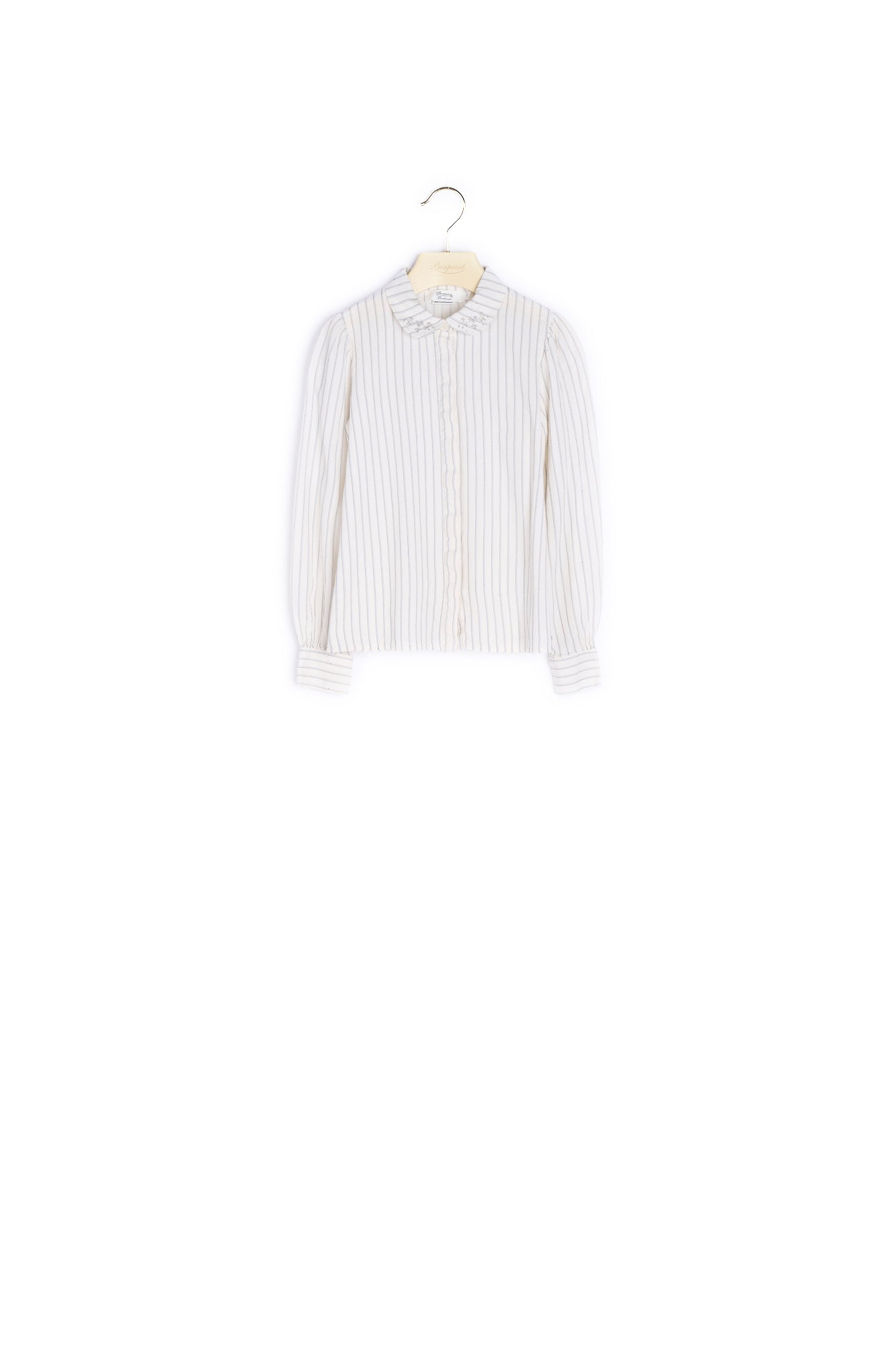 Blouse en voile rayé - Bonpoint vintage