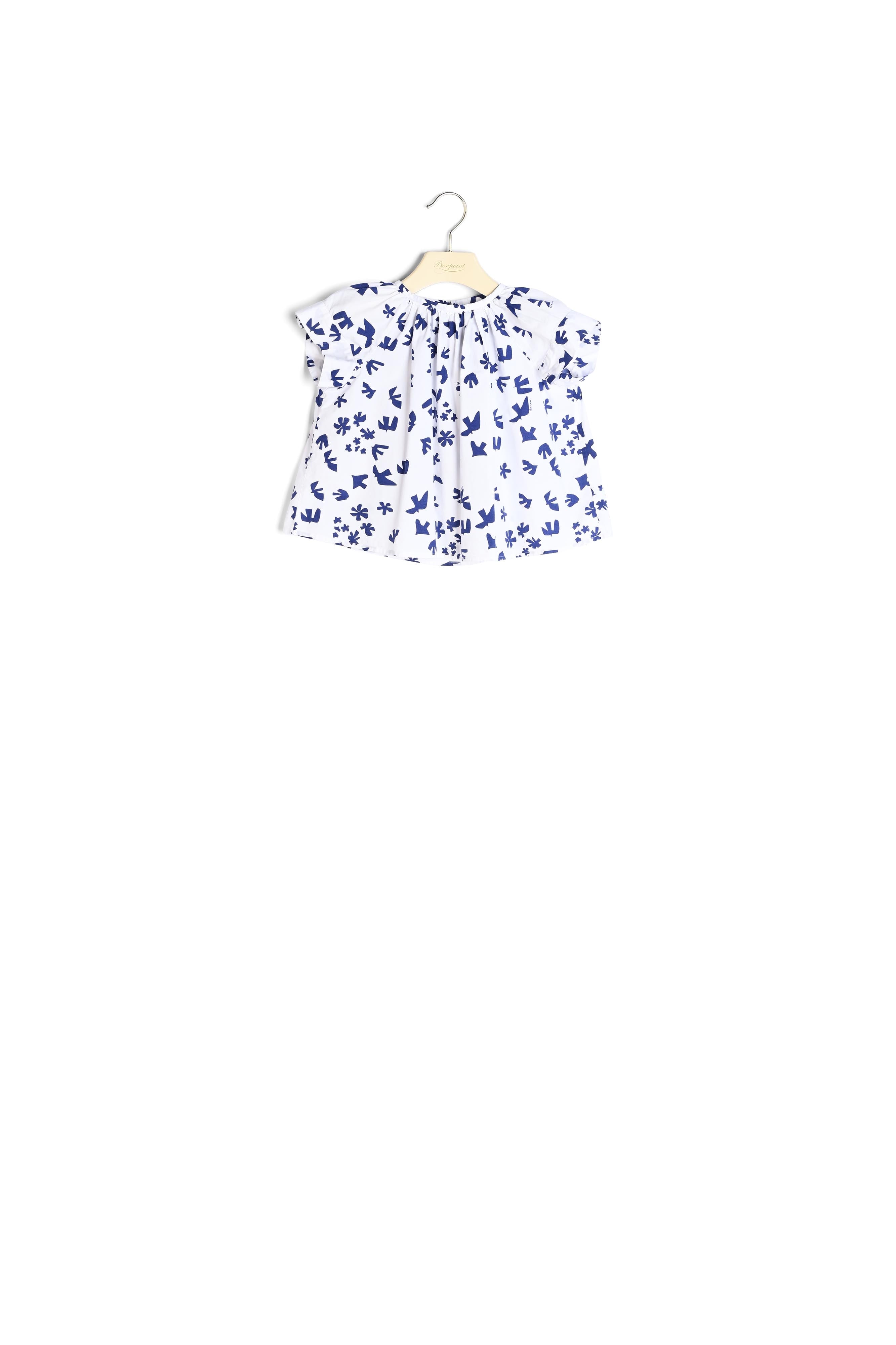 Blouse en popeline imprimée - Bonpoint vintage