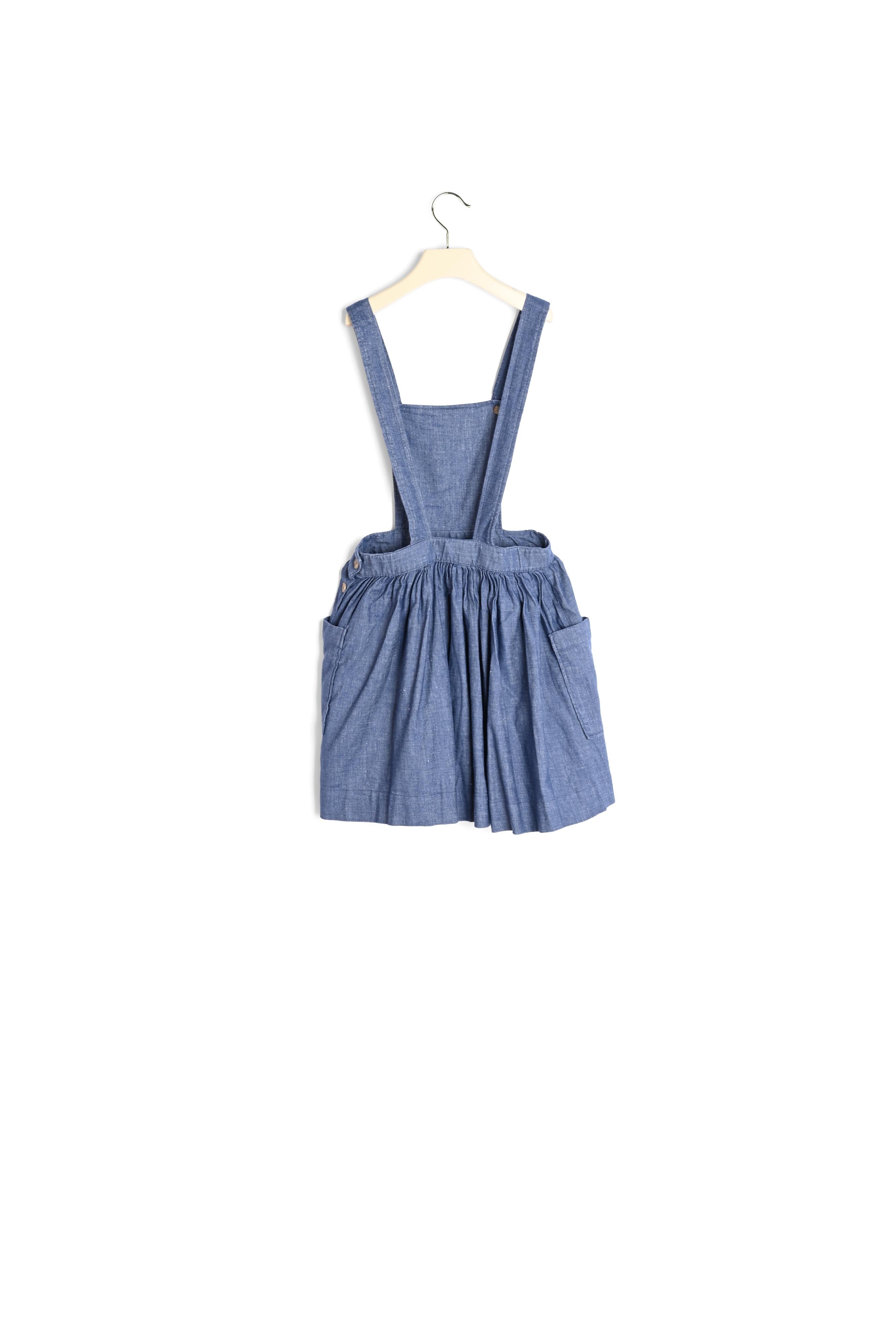 Robe tablier en twill - Bonpoint vintage