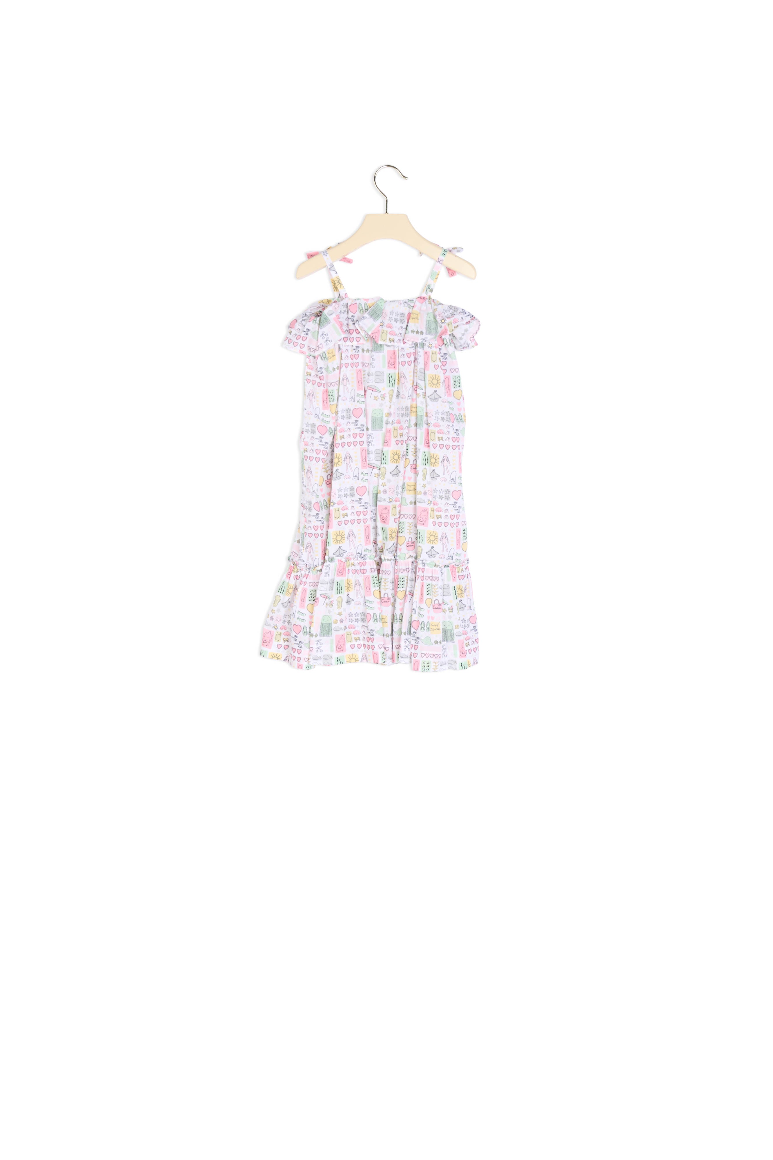 Robe en popeline imprimée - Bonpoint vintage