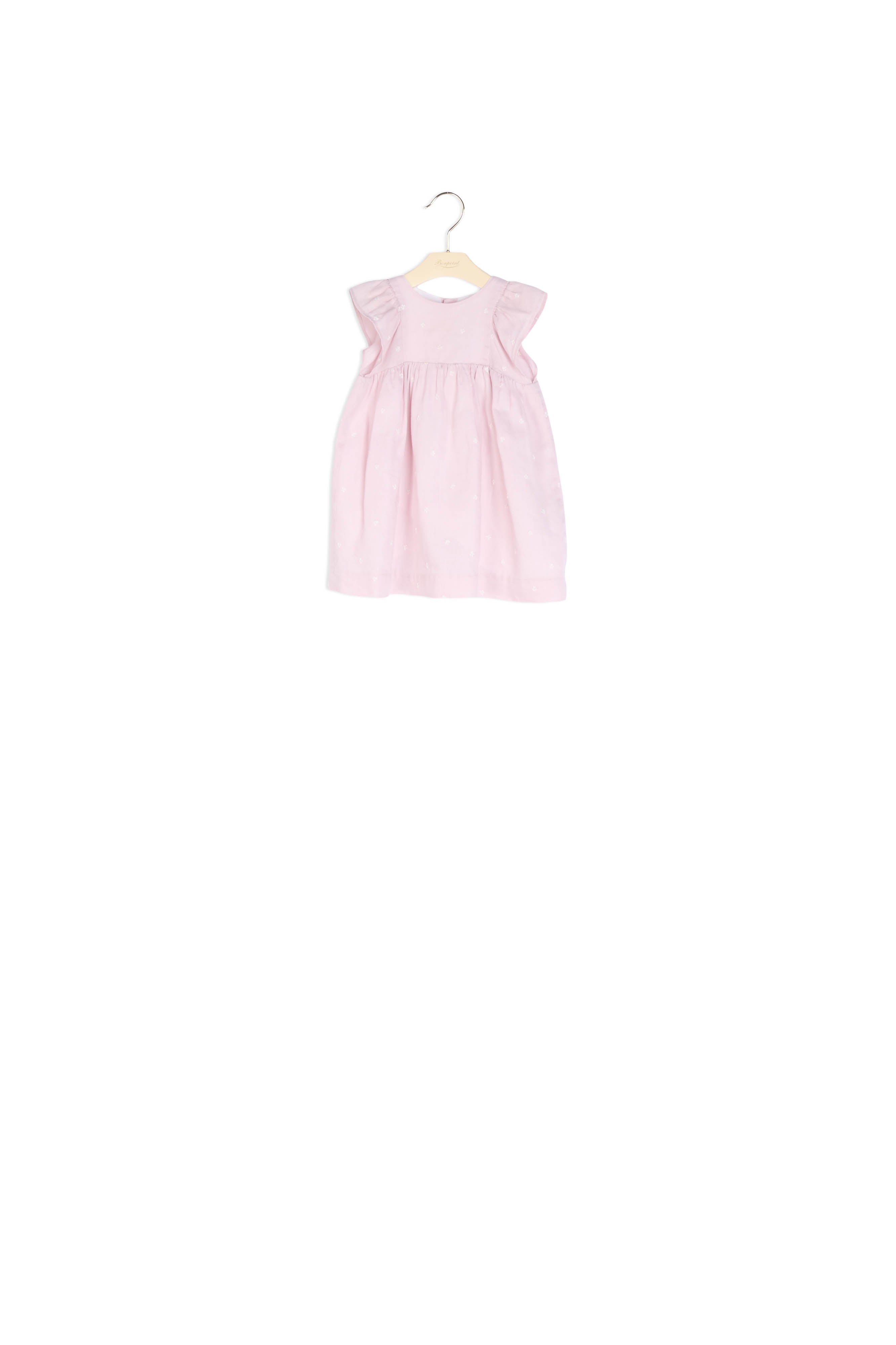 Robe en lin brodé - Bonpoint vintage