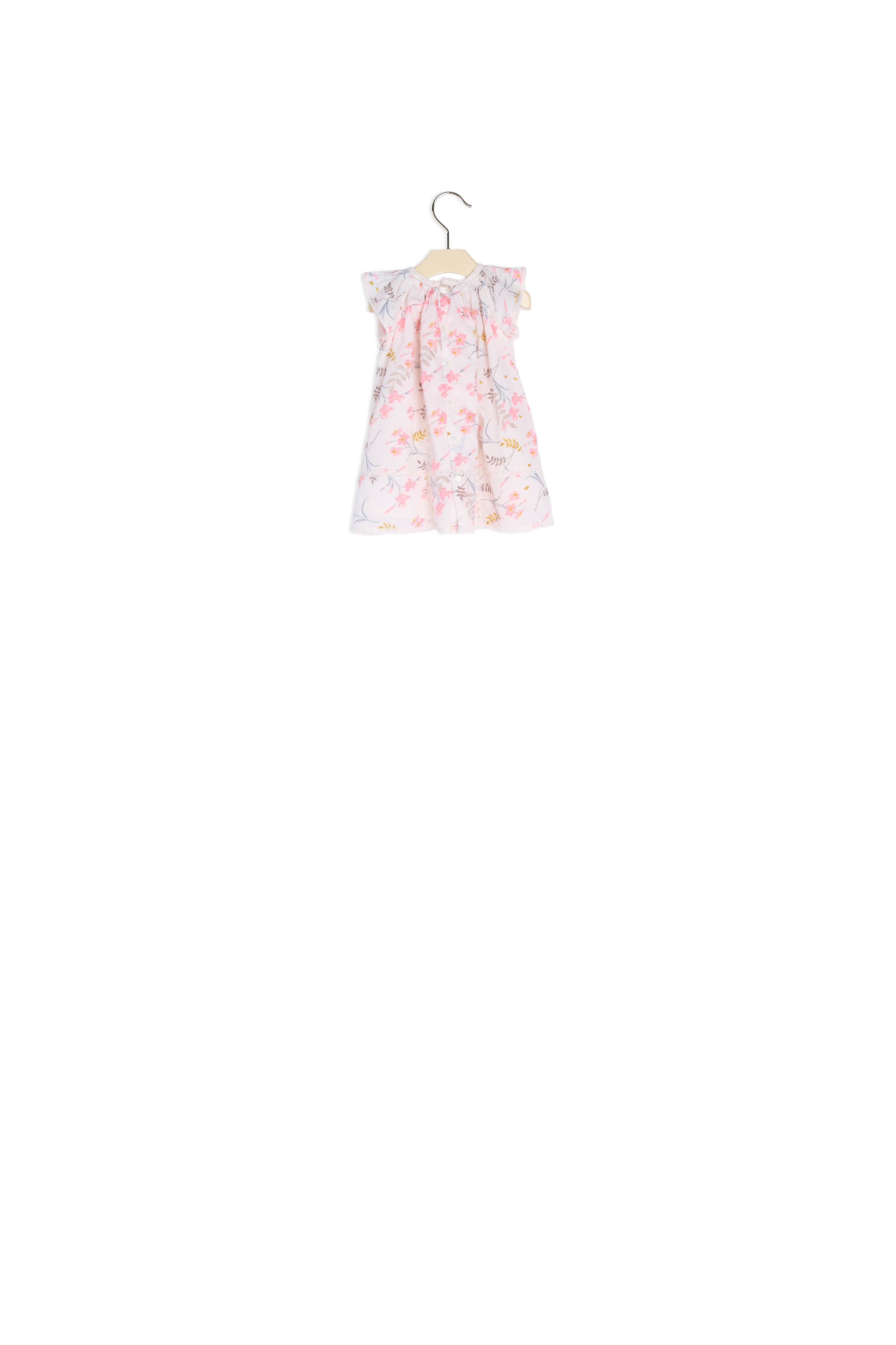 Robe florale à détails dentelle Lilly - Bonpoint vintage