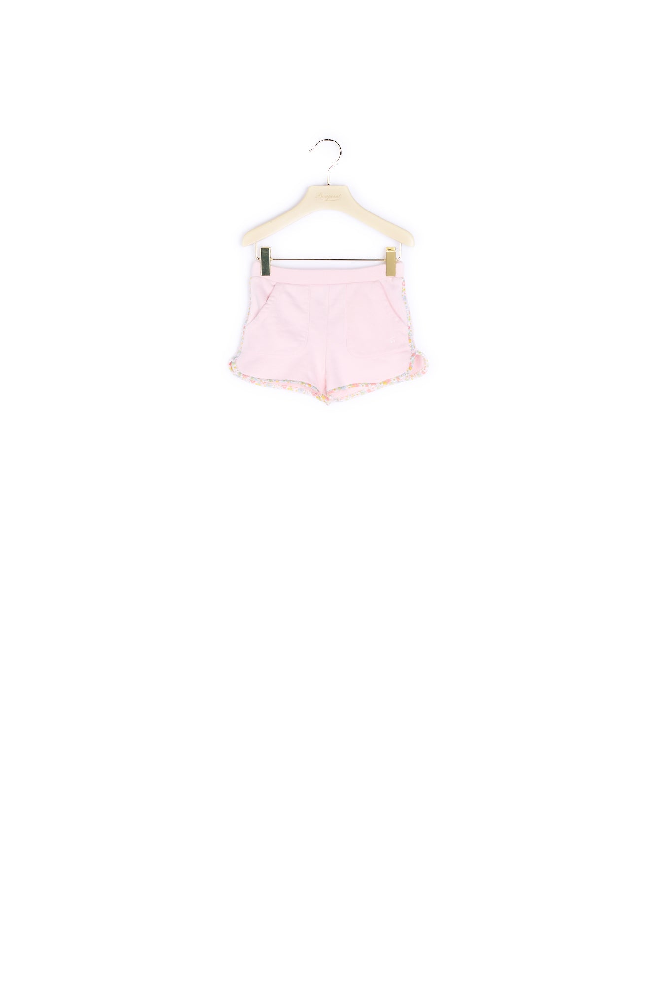 Short en molleton et tissu Liberty fille - Bonpoint vintage