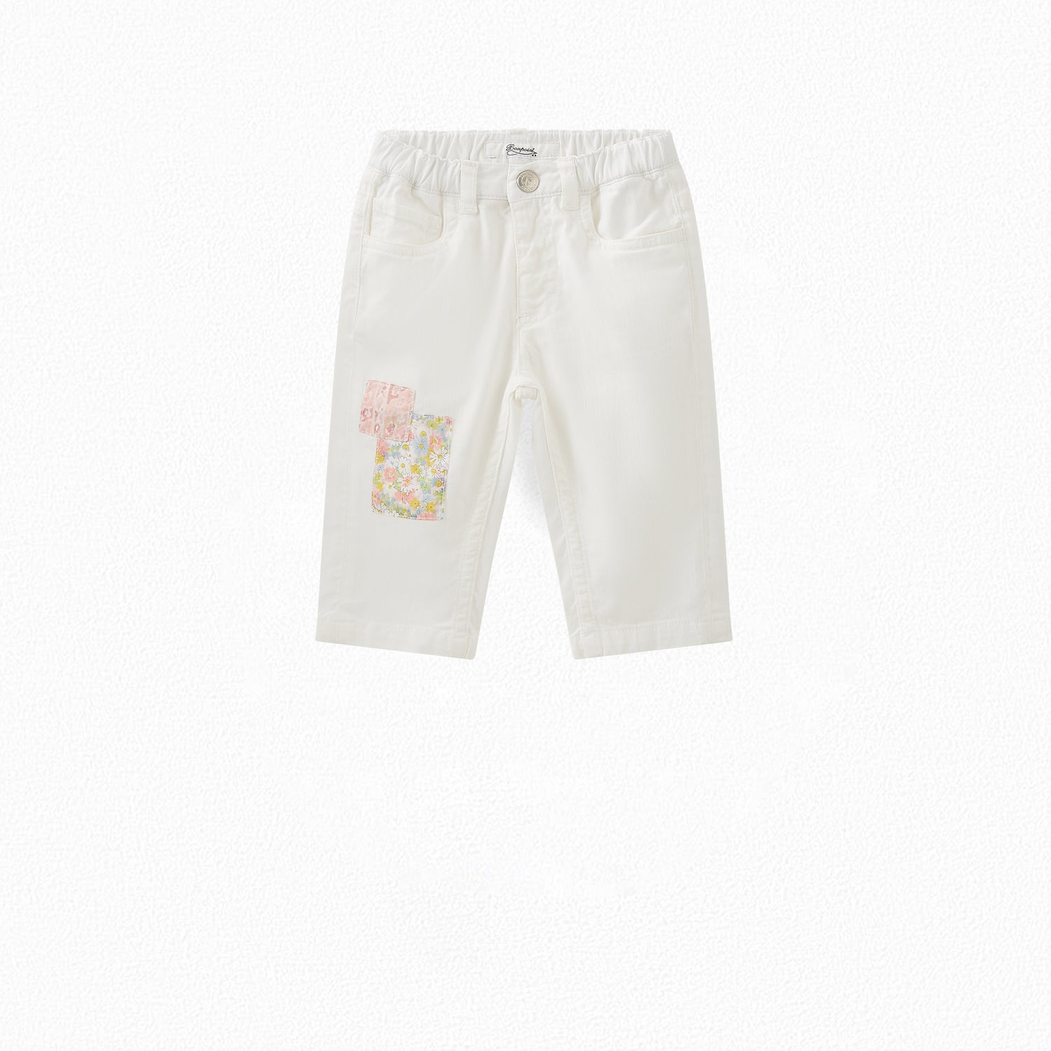 Jean à patchs en tissu Liberty - Bonpoint vintage