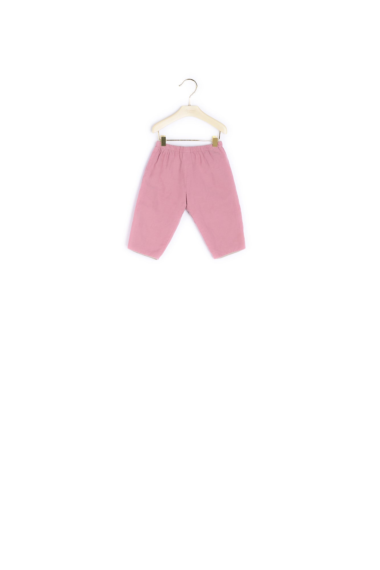 Pantalon bébé élastiqué en velours milleraies - Bonpoint vintage