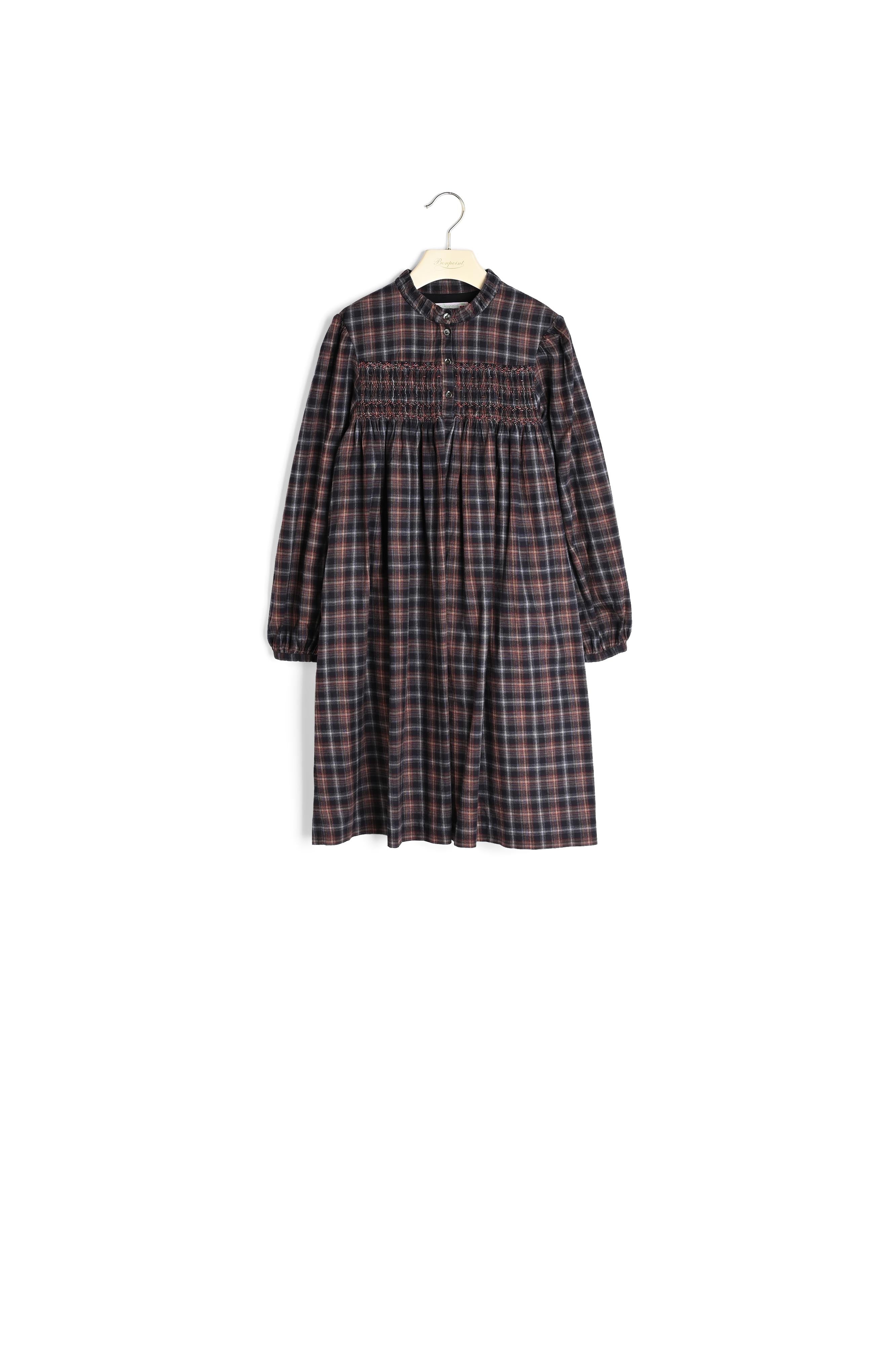 Robe smockée à carreaux - Bonpoint vintage