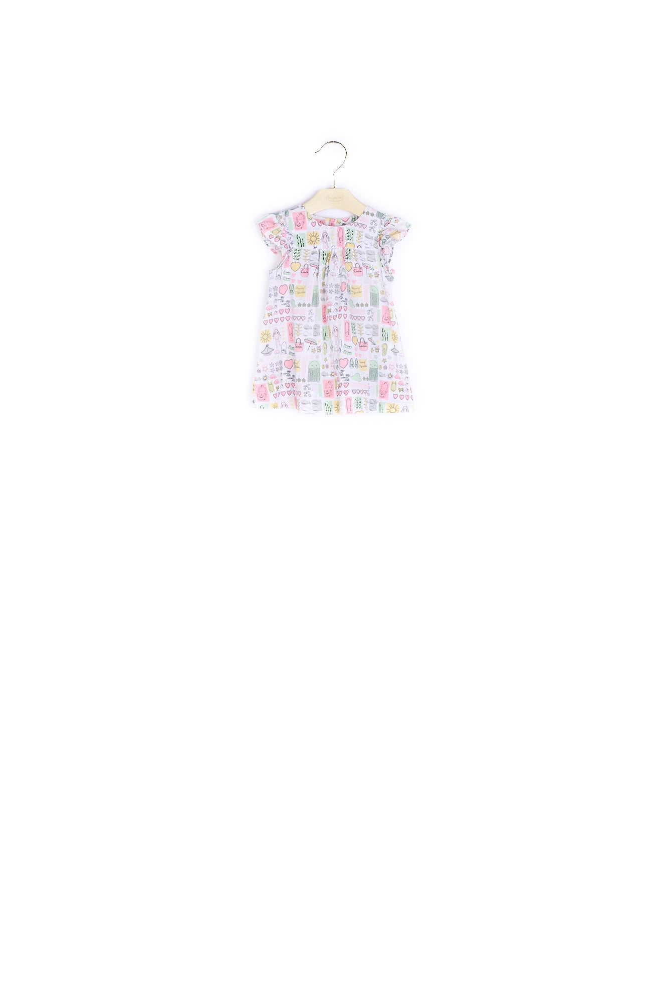 Robe en popeline imprimée - Bonpoint vintage