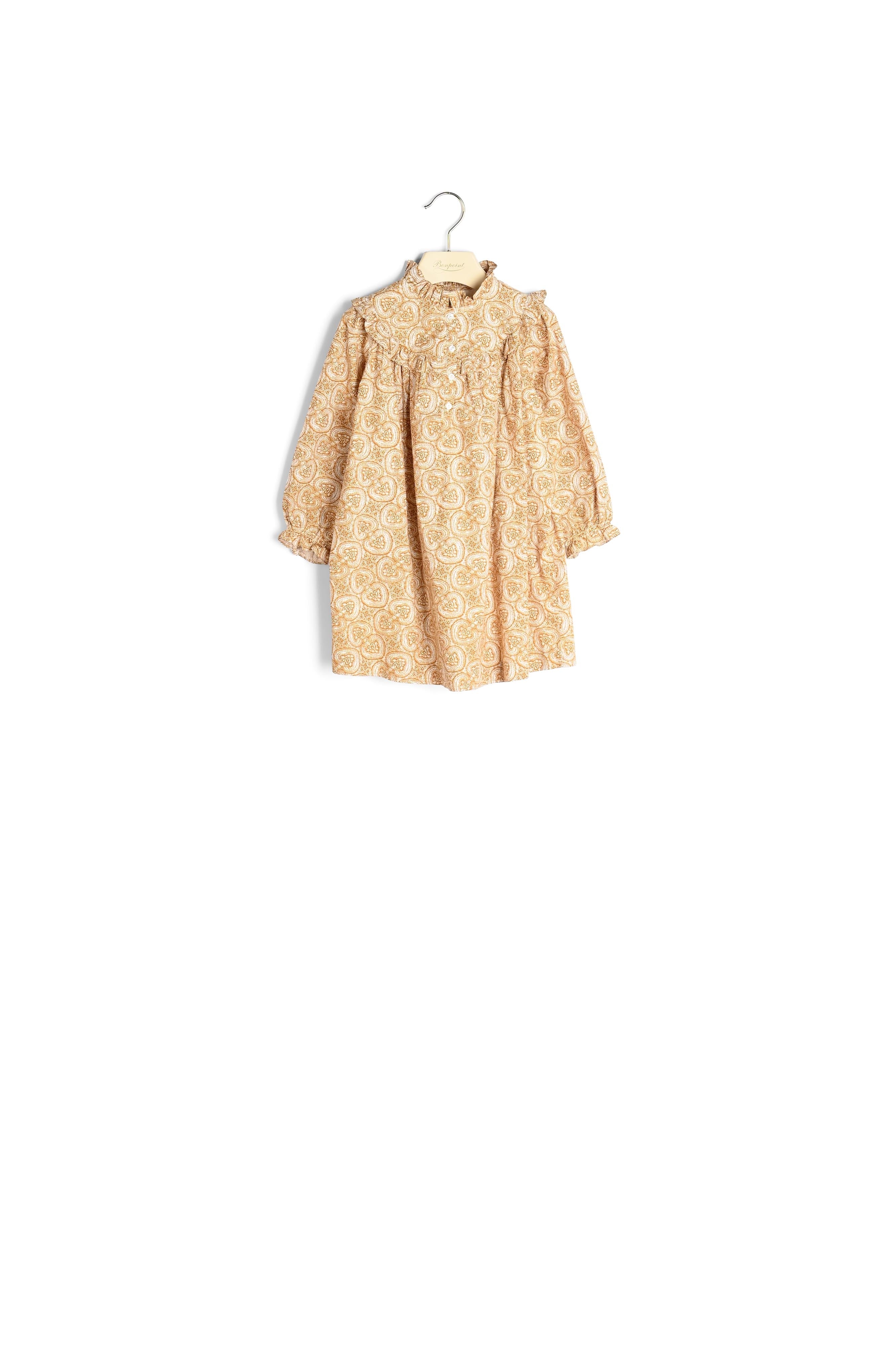 Robe imprimée à volants imprimé - Bonpoint vintage