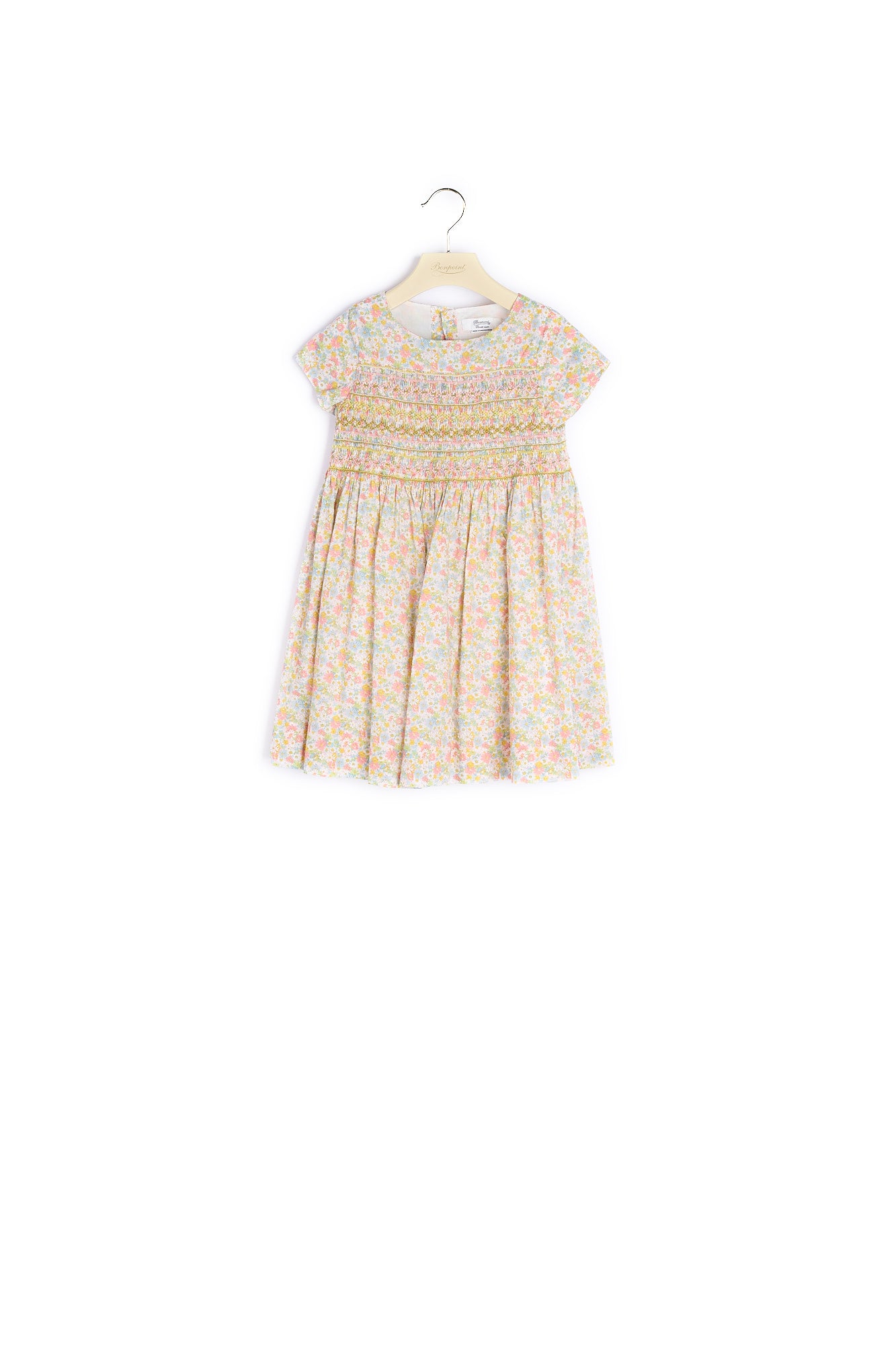 Robe smockée en coton fille - Bonpoint vintage