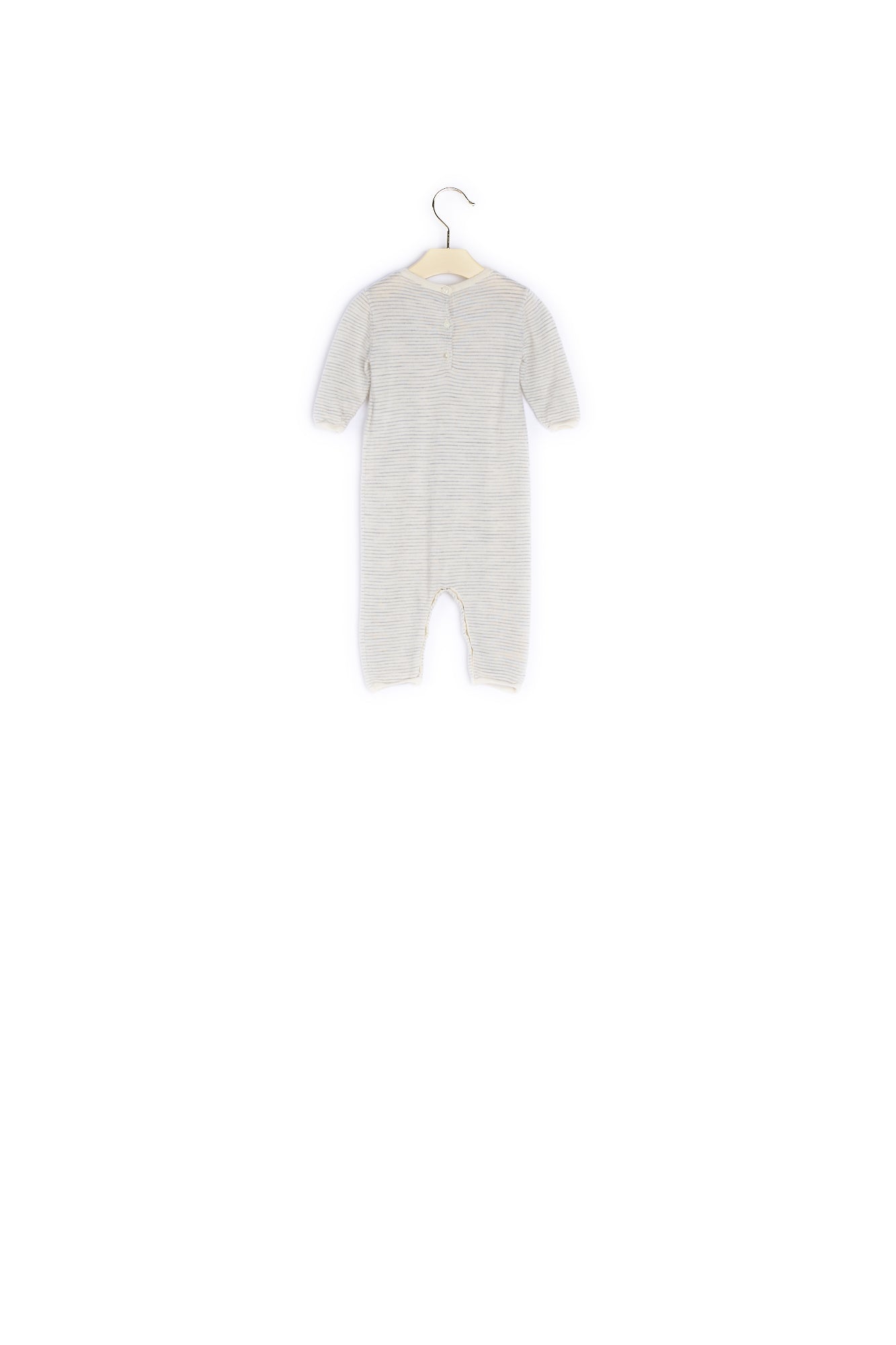 Combinaison en laine rayée bébé - Bonpoint vintage