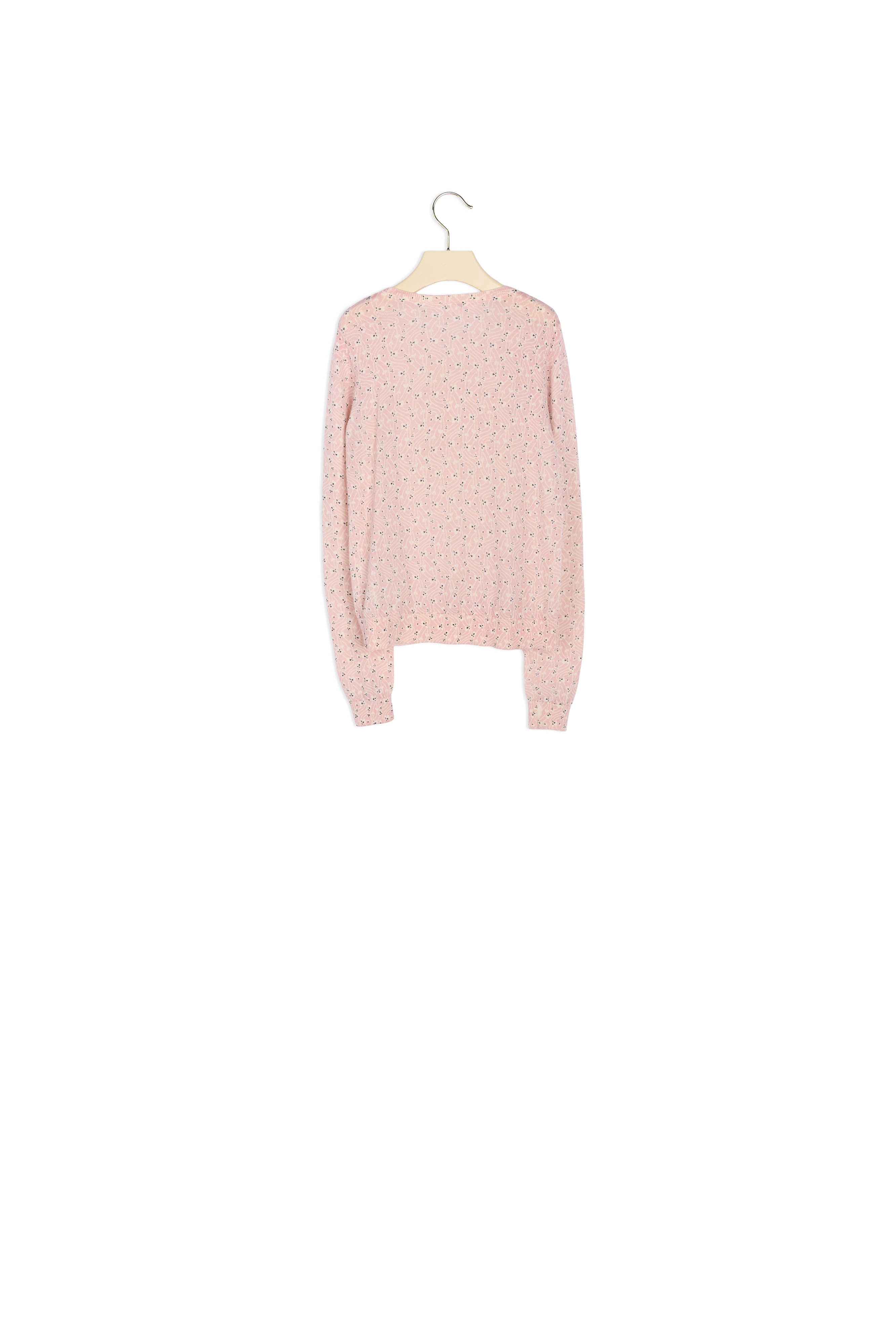 Cardigan mérinos imprimé - Bonpoint vintage