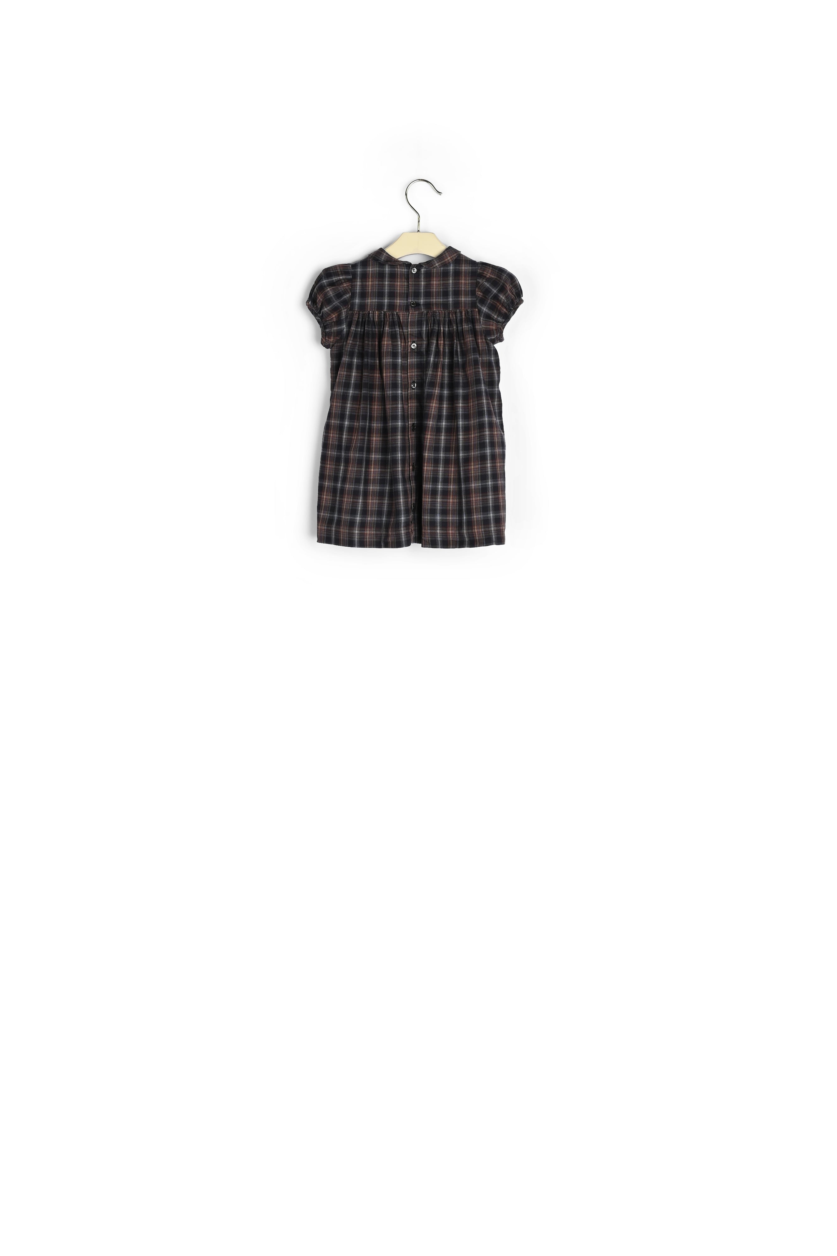 Robe smockée en coton émerisé - Bonpoint vintage