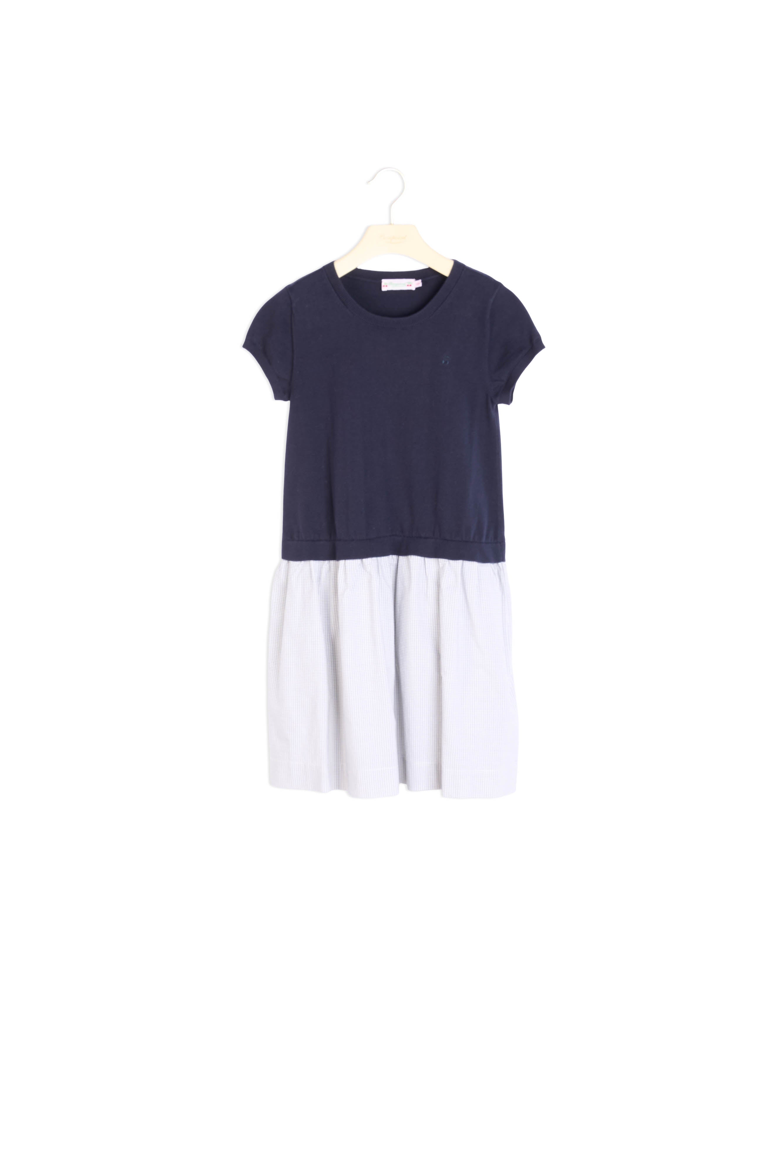 Robe bimatière fille - Bonpoint vintage