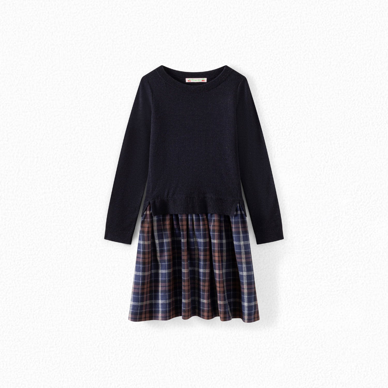 Robe en laine bimatière fille - Bonpoint vintage