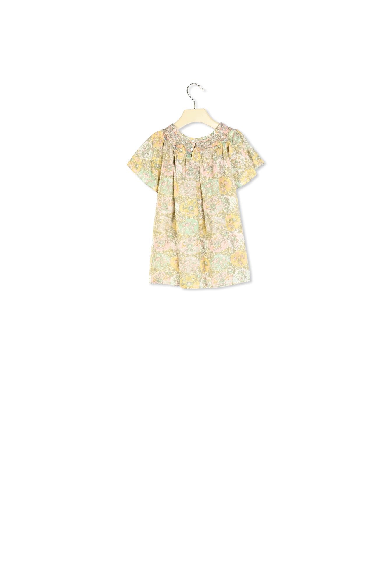Blouse smockée tissu Liberty exclusif - Bonpoint vintage