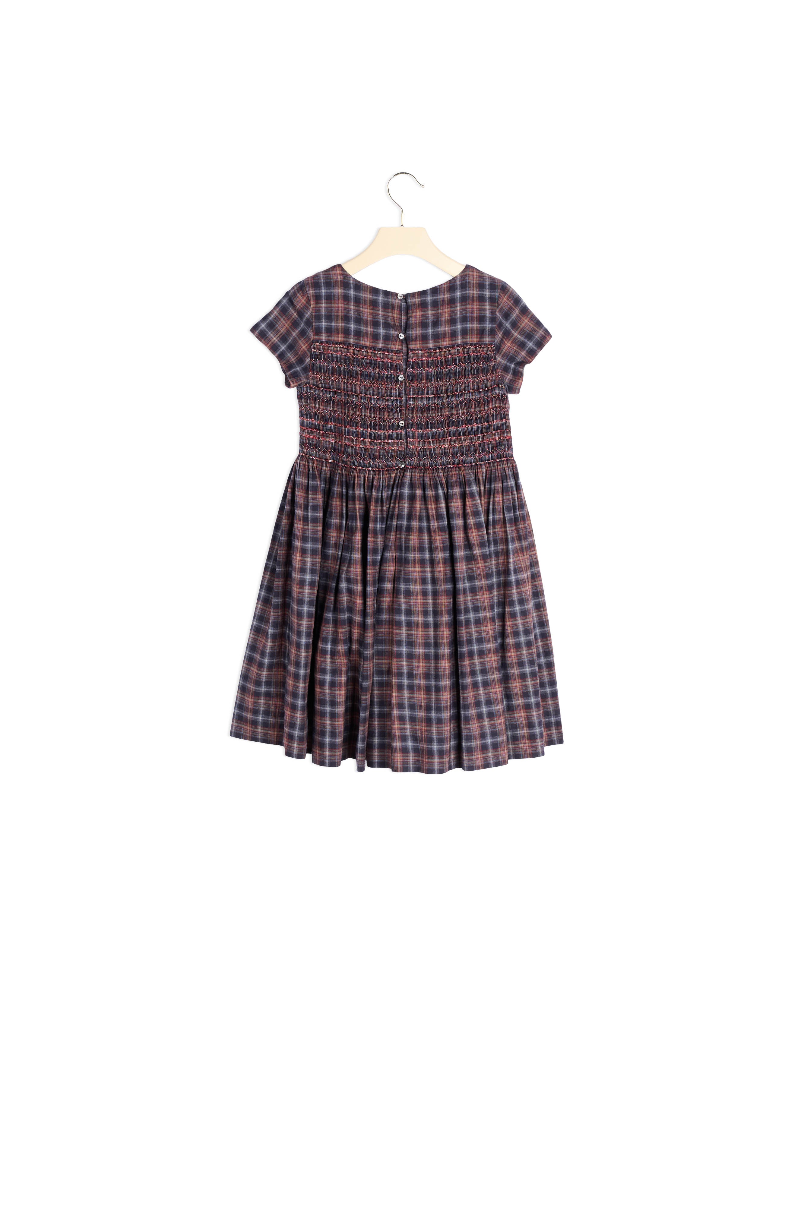 Robe smockée en twill - Bonpoint vintage