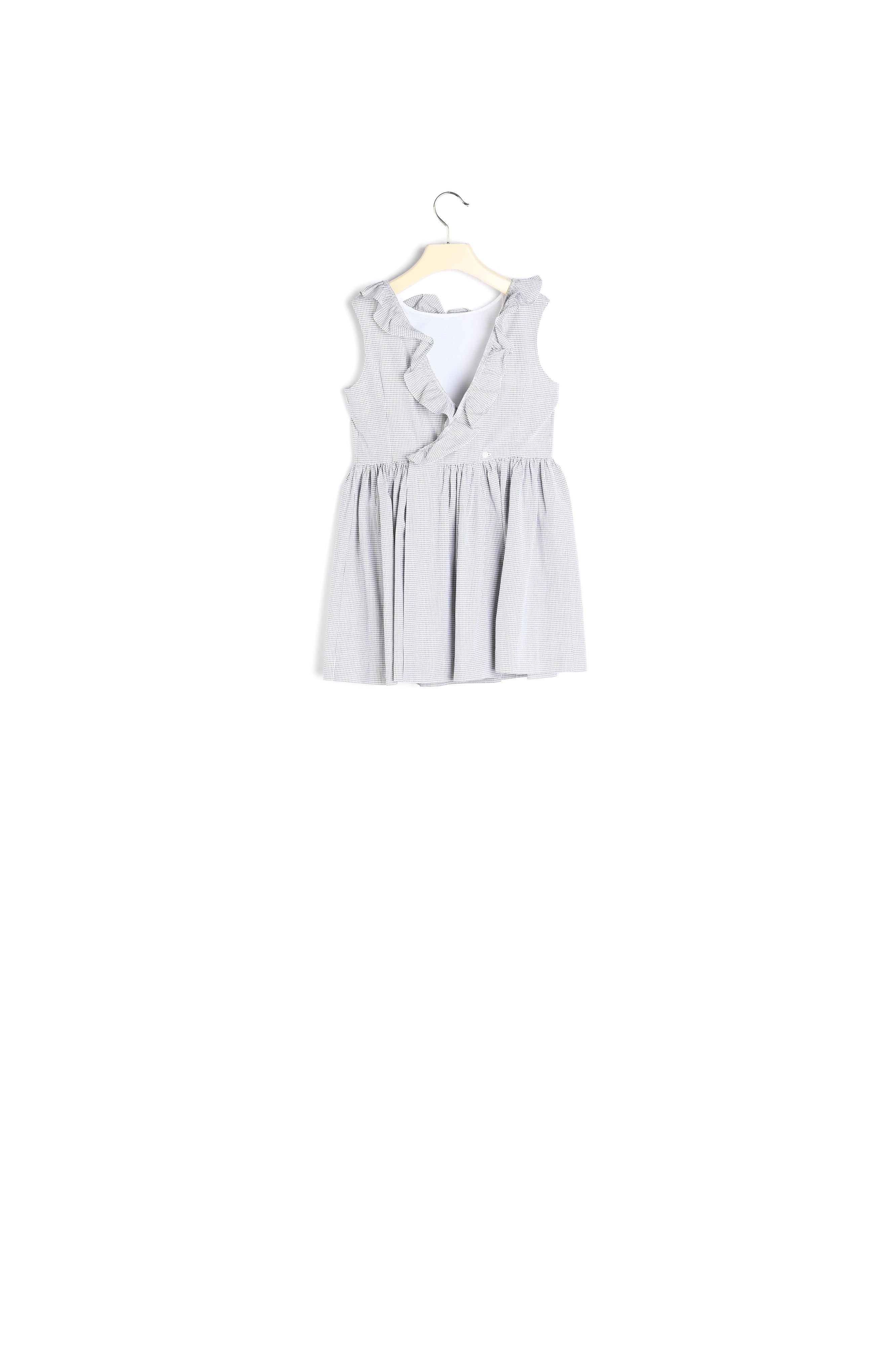 Robe avec volant carreaux - Bonpoint vintage