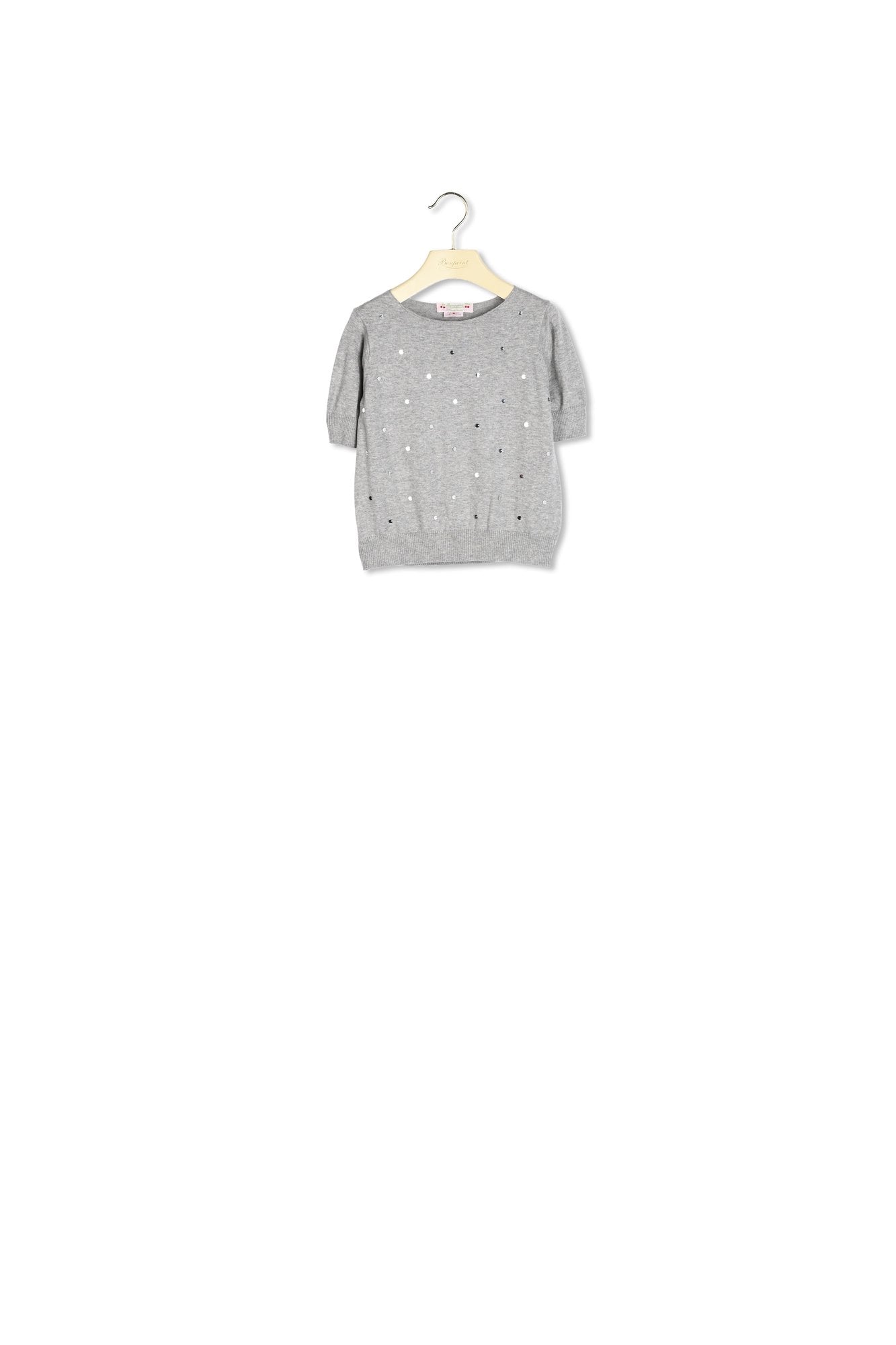 Pull manches courtes sequins - Bonpoint vintage