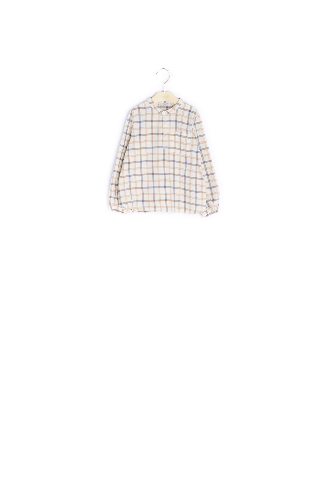 Chemise en twill à carreaux - Bonpoint vintage
