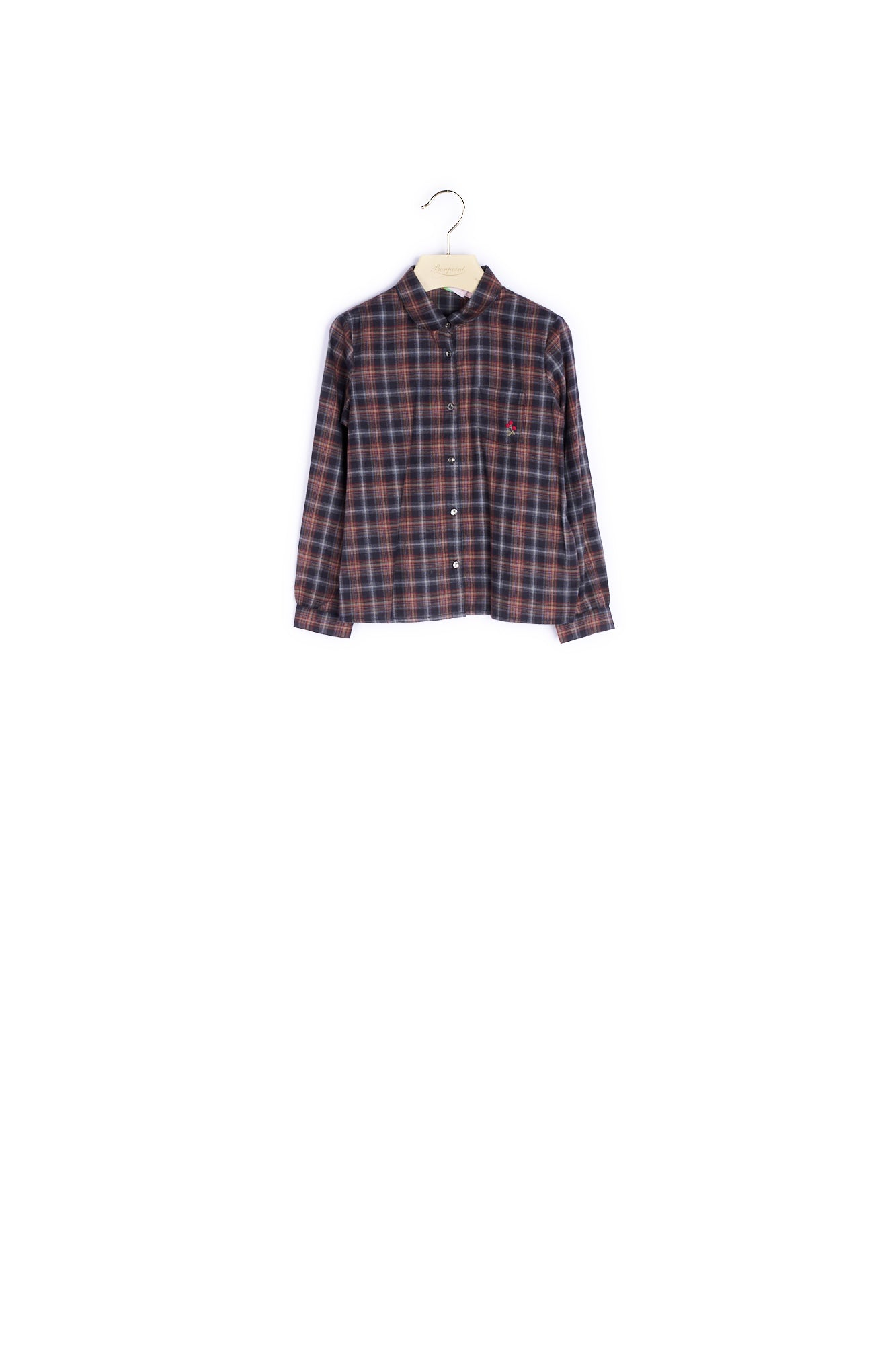 Blouse en twill émerisé fille - Bonpoint vintage