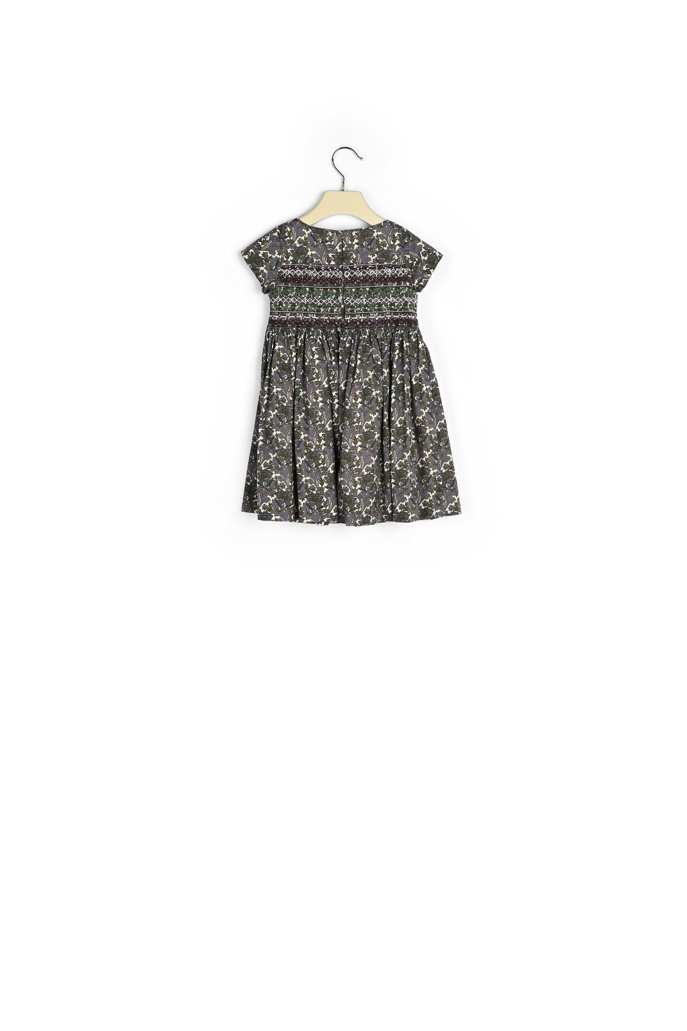 Robe smockée en tissu Liberty - Bonpoint vintage
